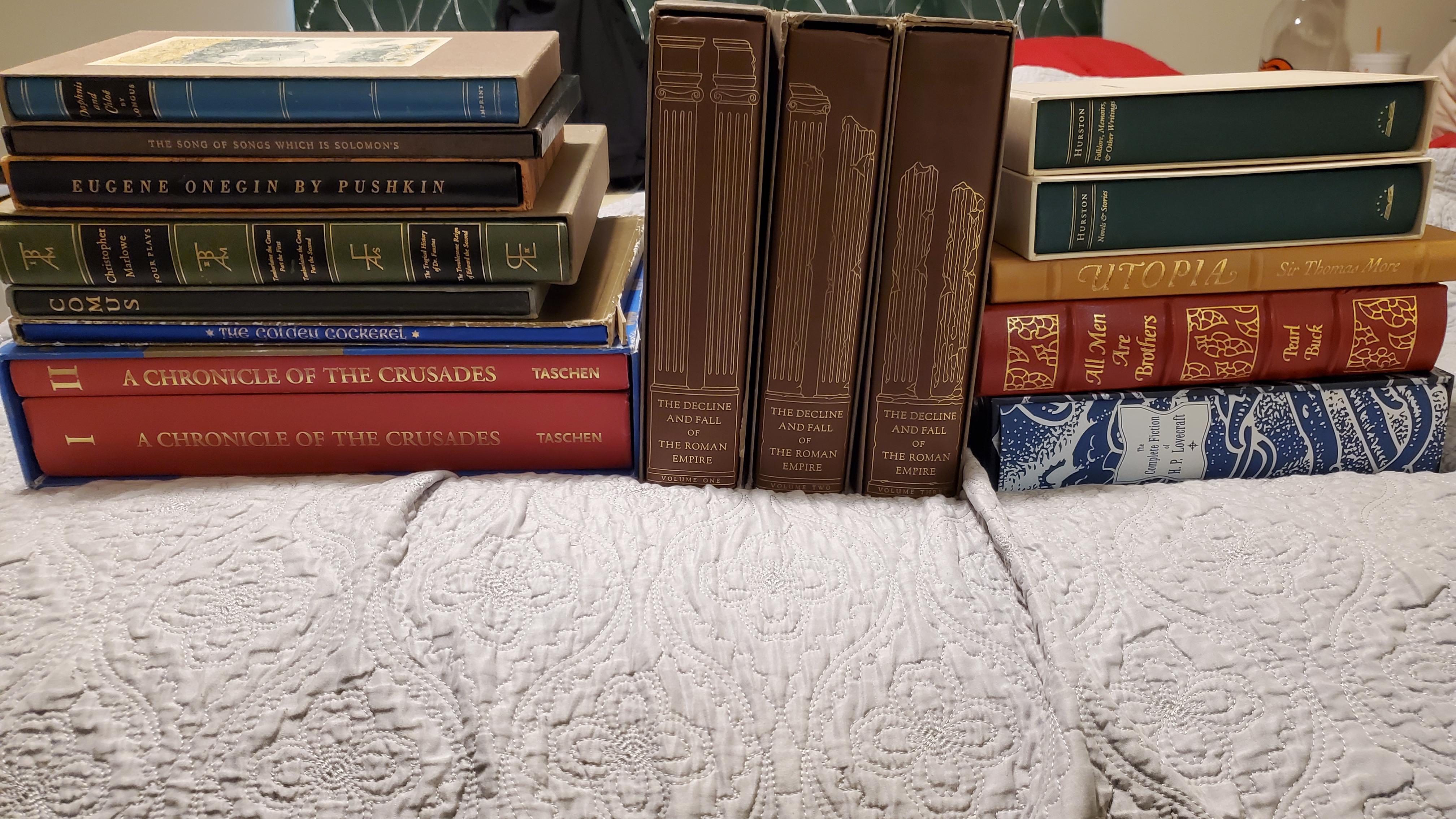2 bookstore haul. Consists of Heritage Press, Taschen, Easton Press