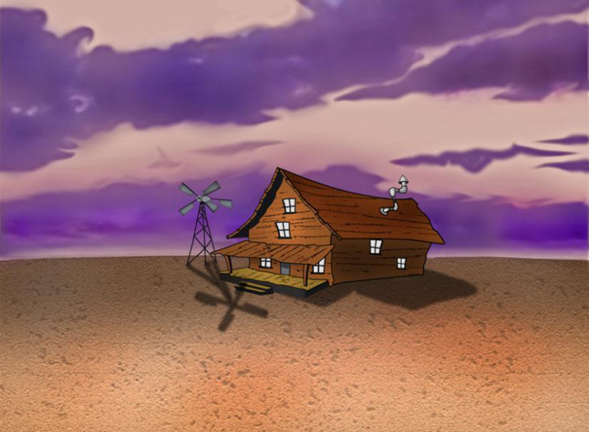 The house from courage the cowardly dog always made me feel weird when