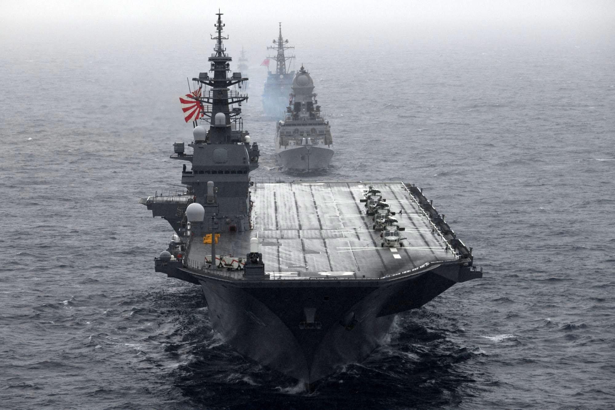 JS Izumo (DDH183) taking part in IndoPacific Deployment 2019