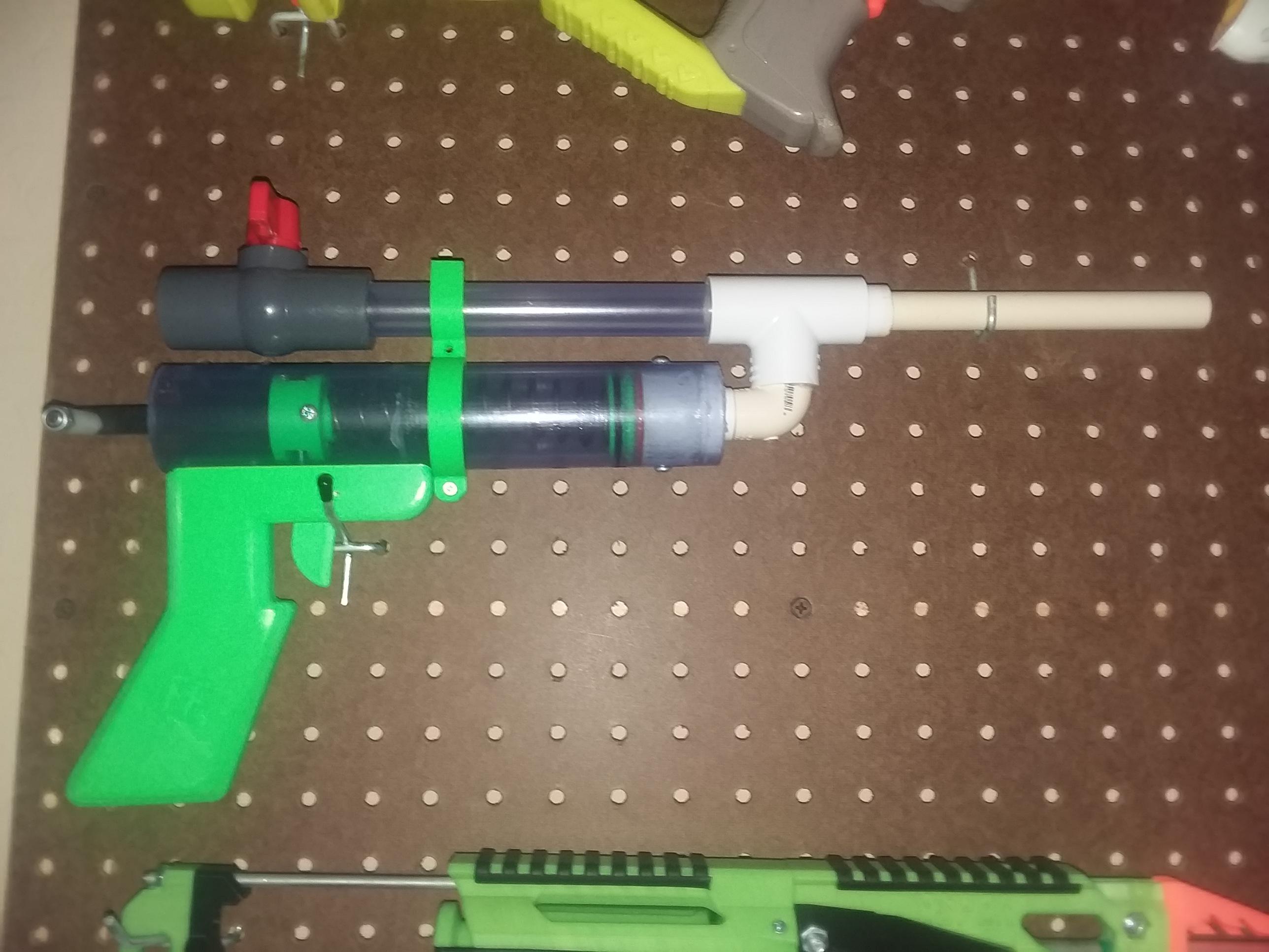 My Rainbow Pistol from frontline foam! Regular length rainbow with RSCB style hopper. How does