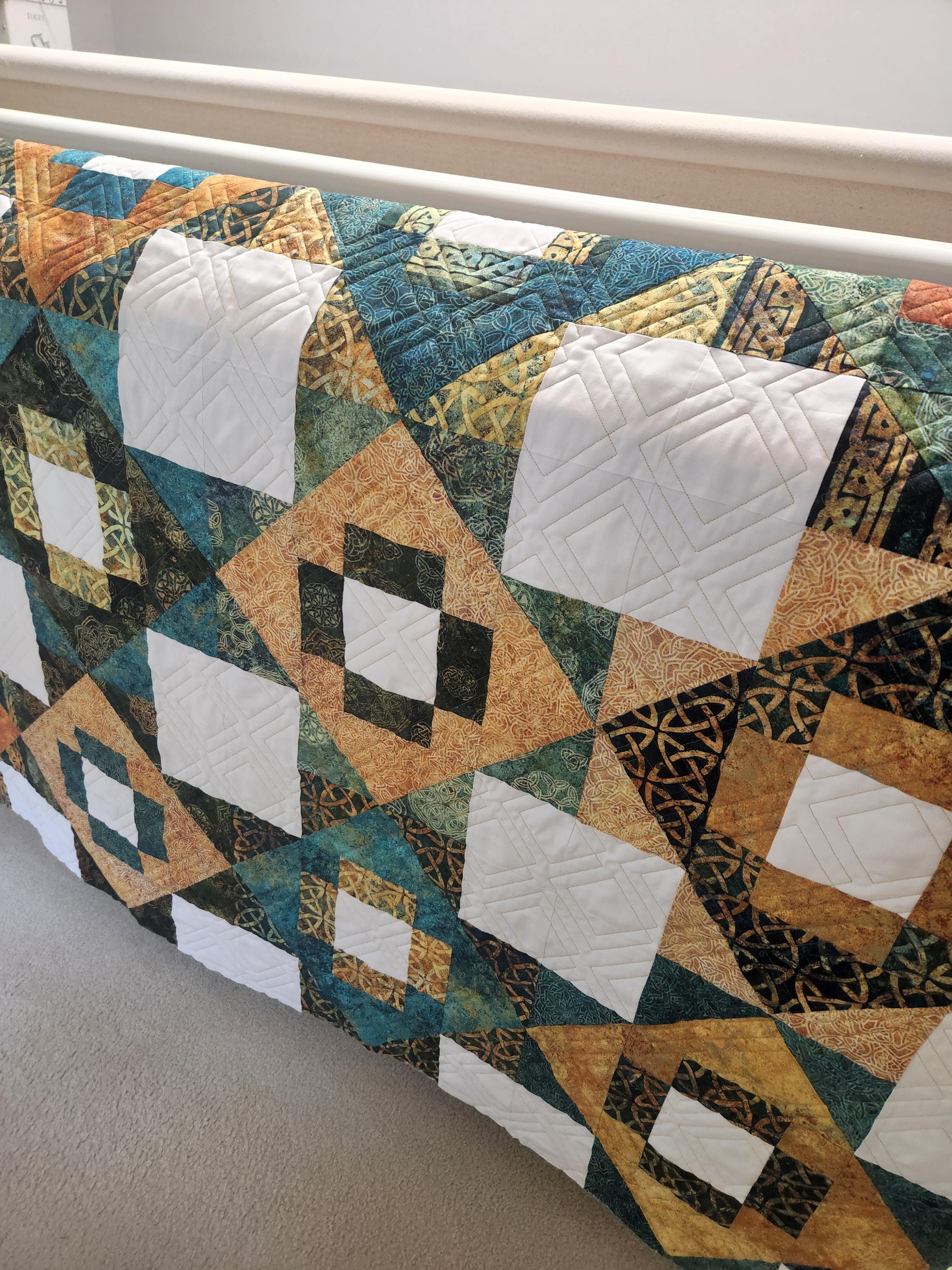 First time sending a quilt to a longarmer and I'm thrilled with this sneak peek! It's official
