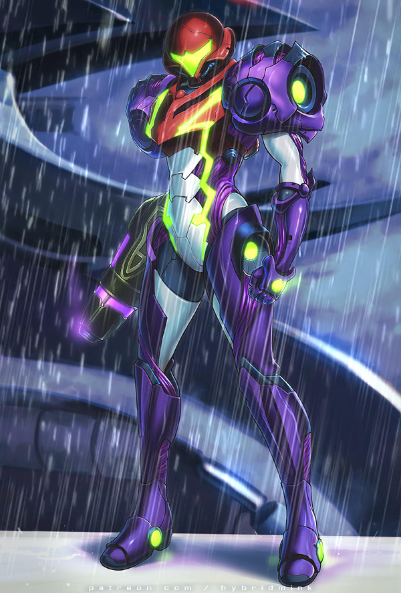 Dread Gravity Suit (Art by hybridmink) r/Metroid