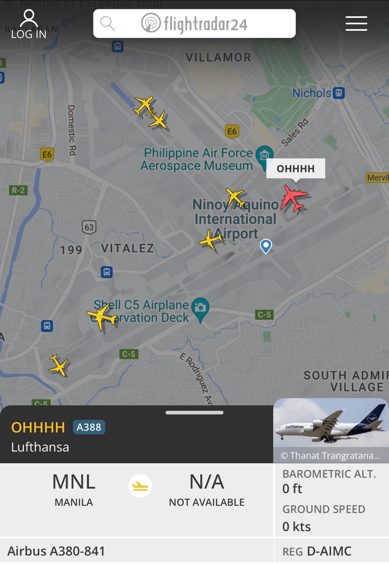 Lufthansa A380’s Callsign today at RPMM r/flightradar24
