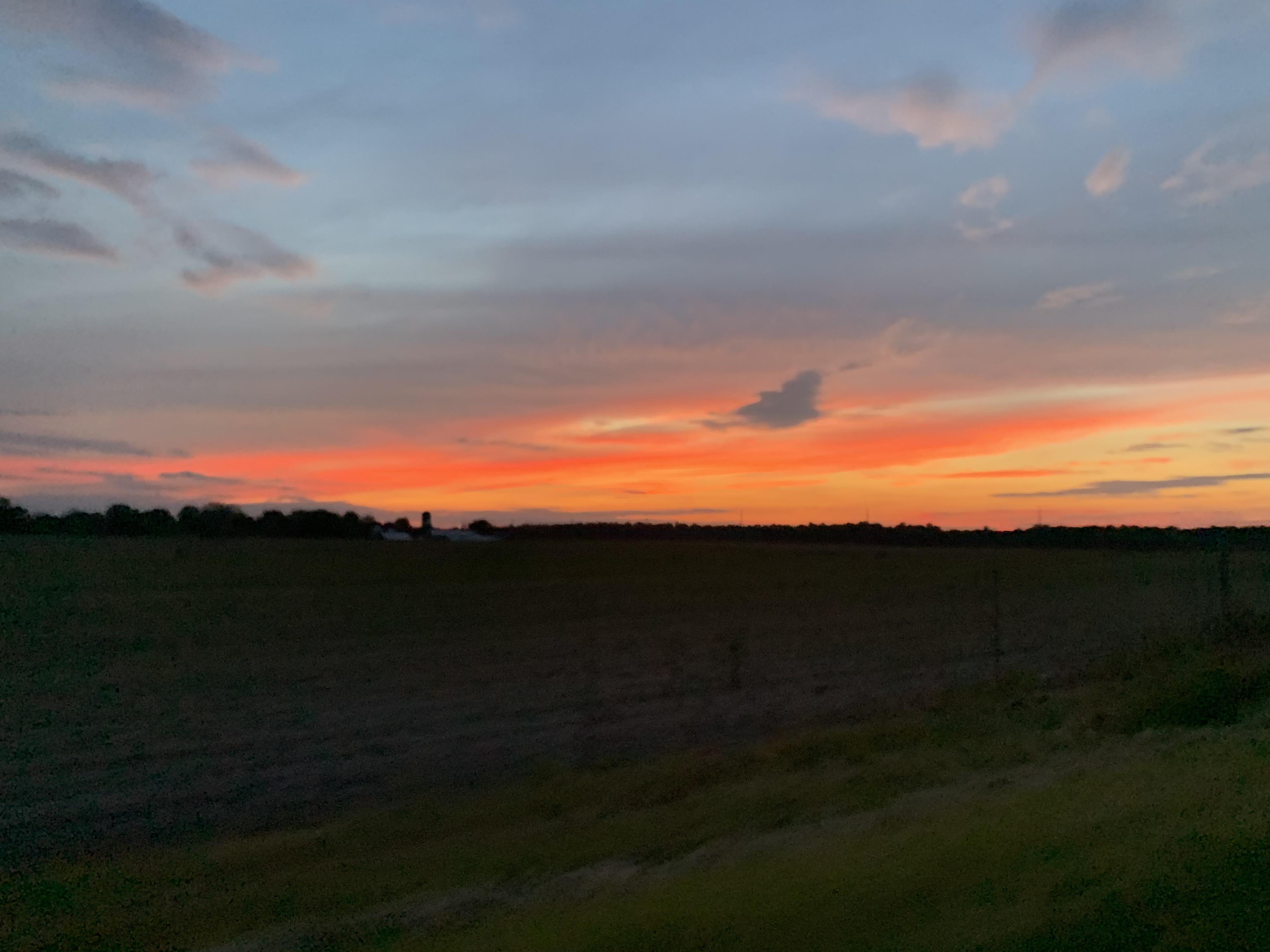 Sunset in Stroh r/Indiana