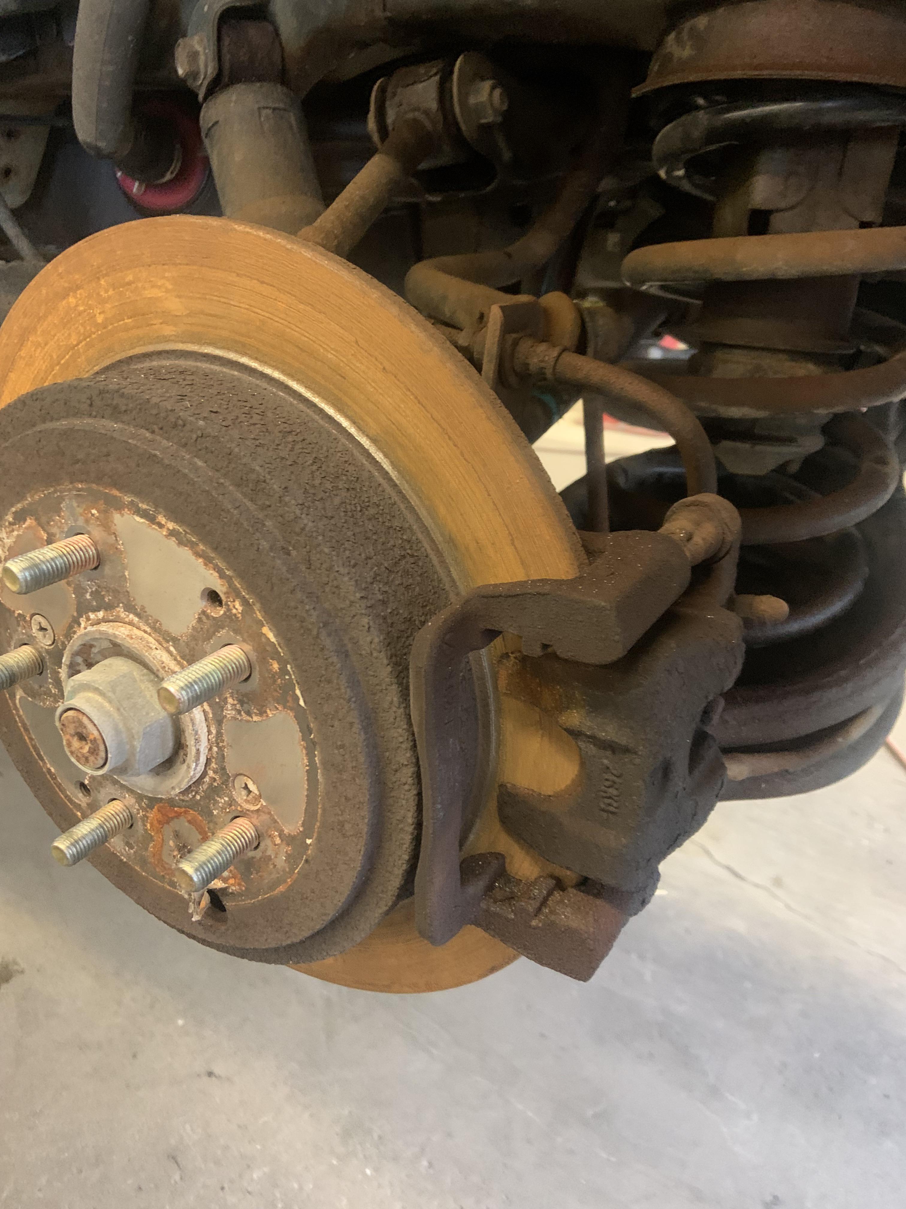 Just a tire today. Btw my brakes feel funny.