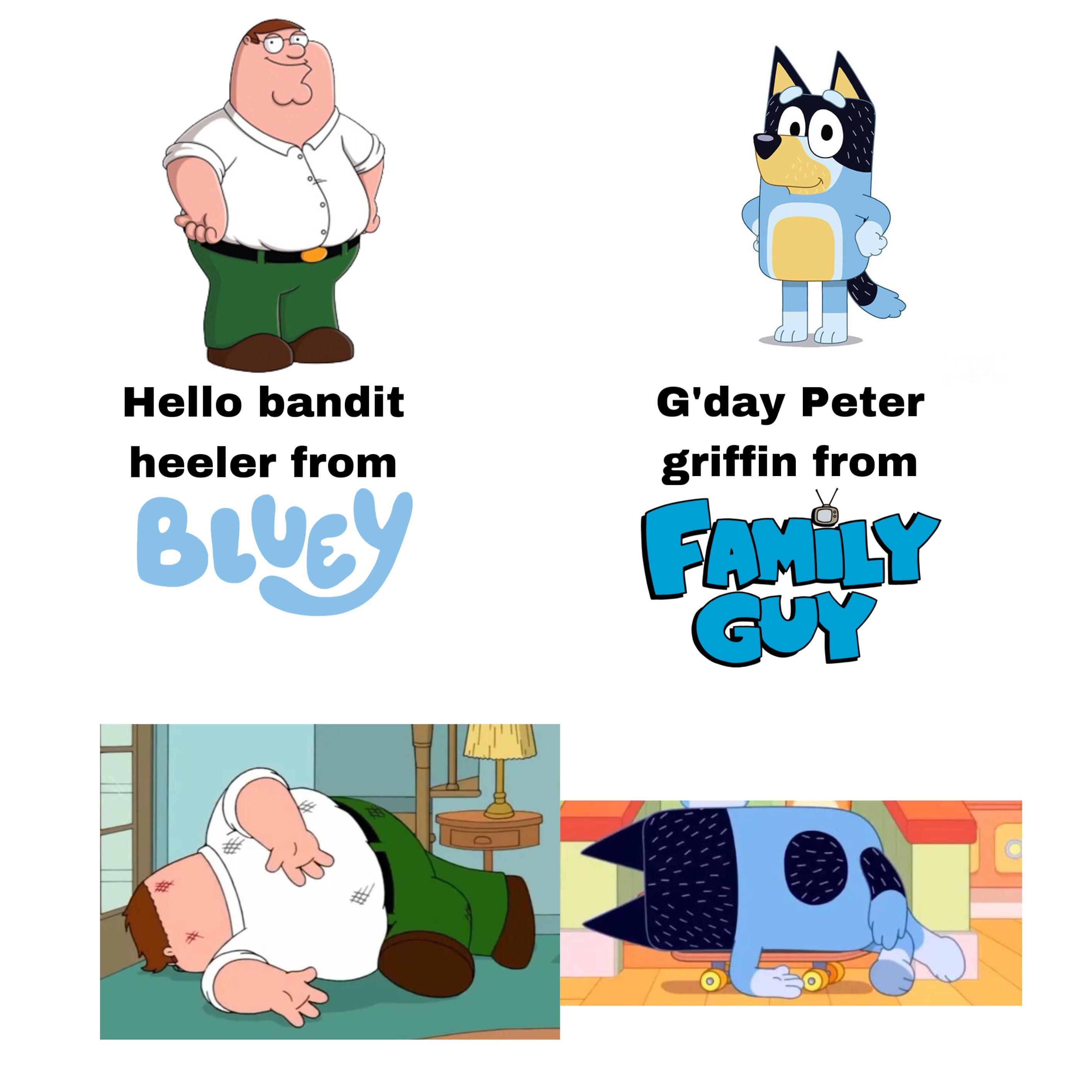 The dad pose : bluey