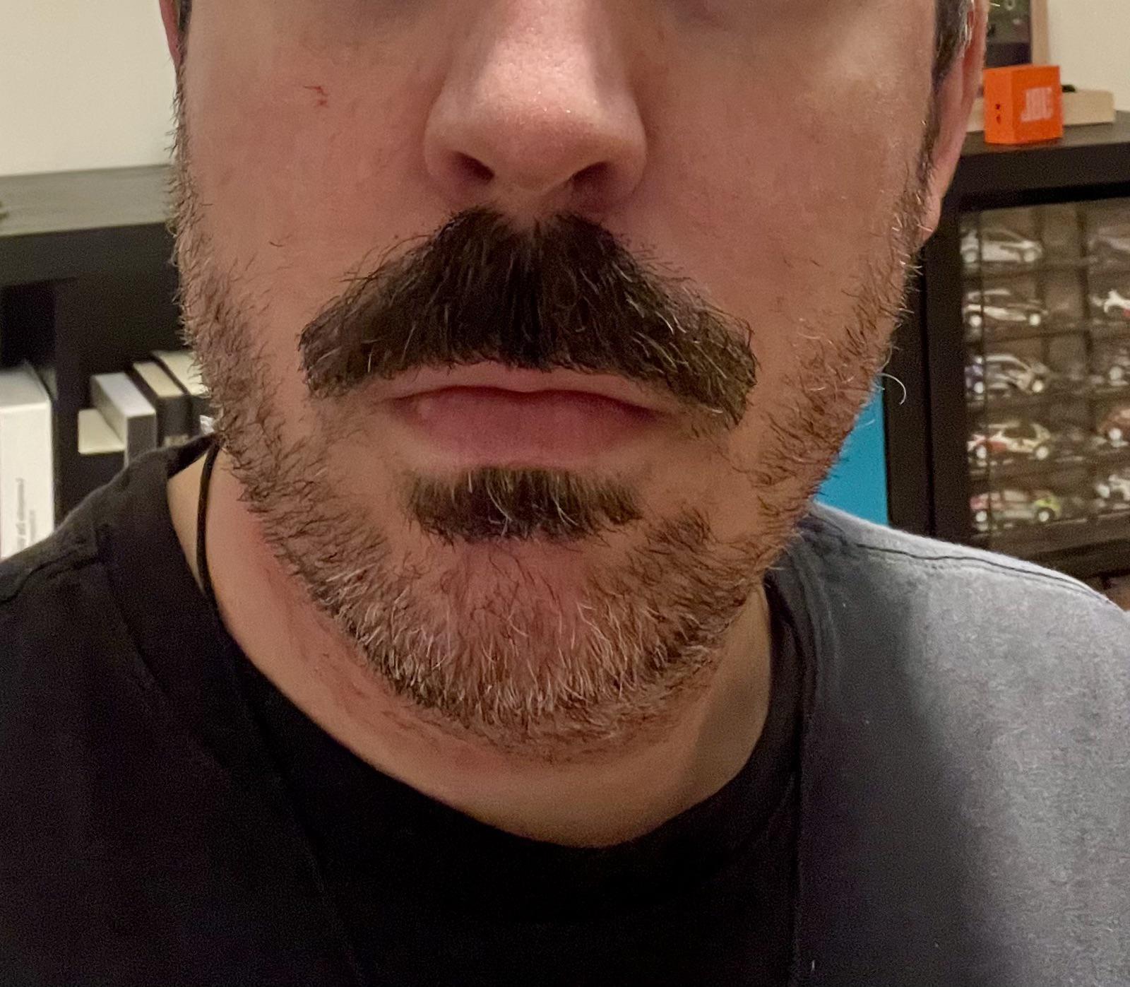 Is this a proper moustache? I am trying to grow it for one month now