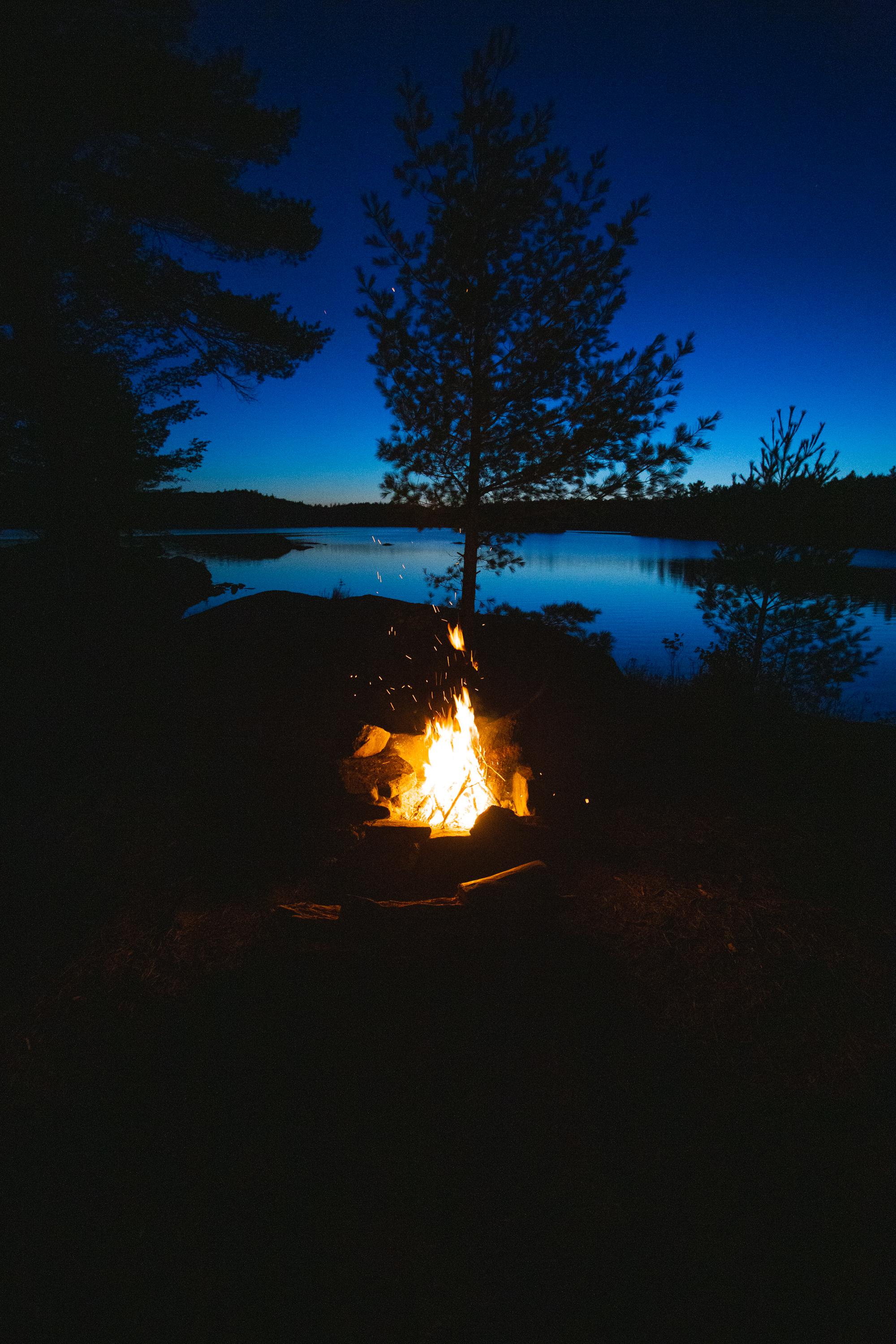 Solo backpacking trips call for a good campfire. Shot this in Algonquin Park. Social