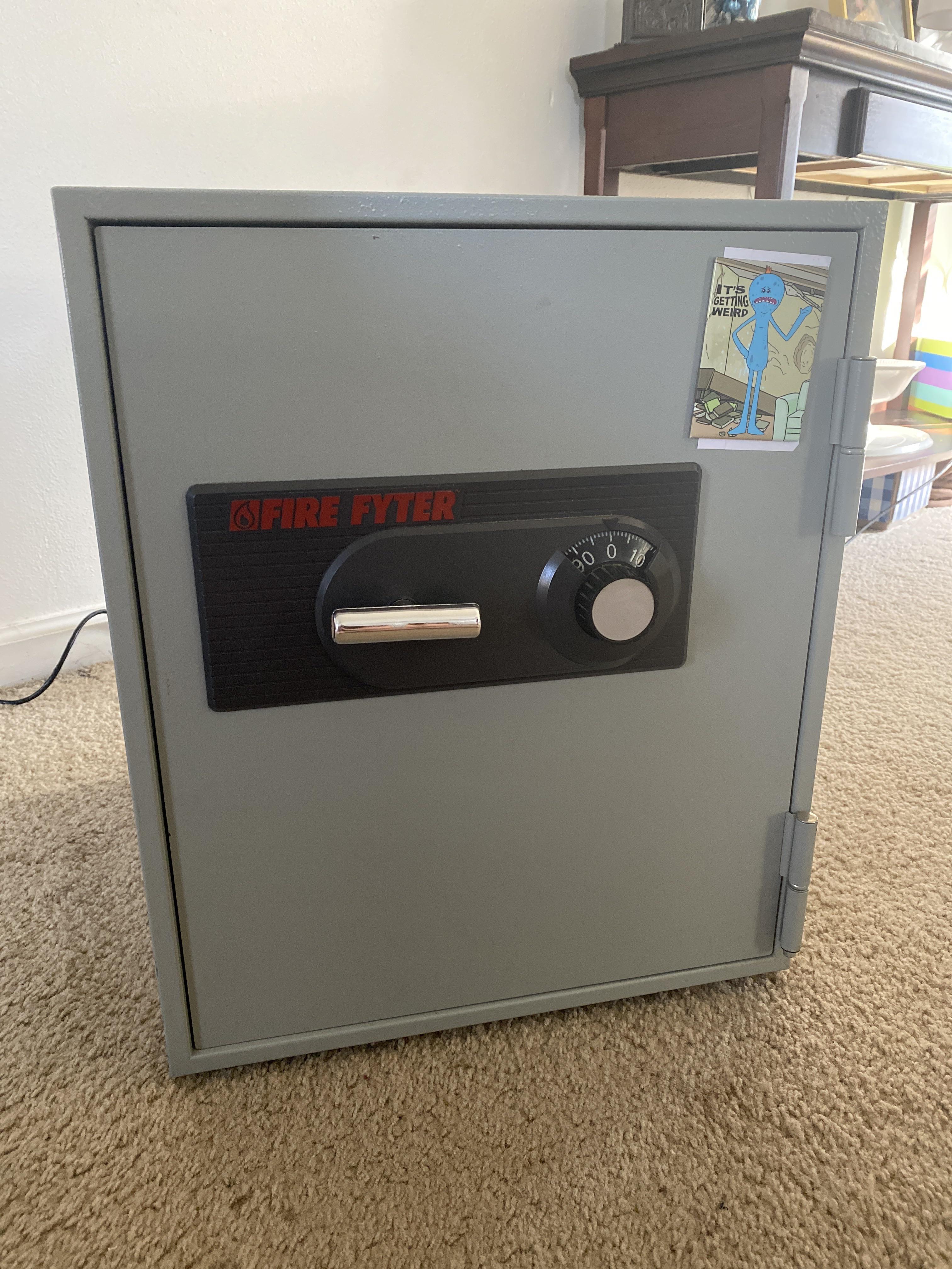 We have been struggling with this fire fyter safe for days! We have the