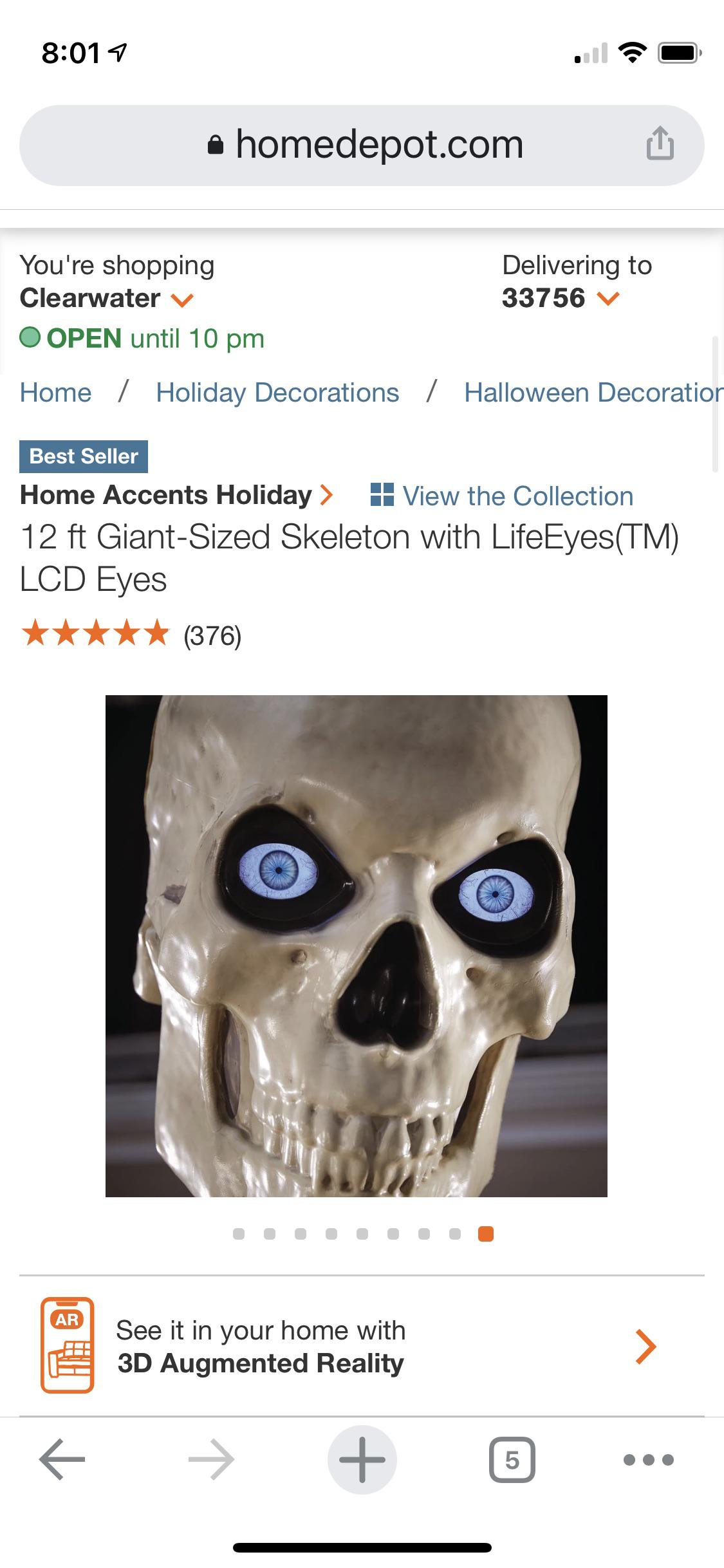 12’ Home Depot Skeleton is available now! r/halloween