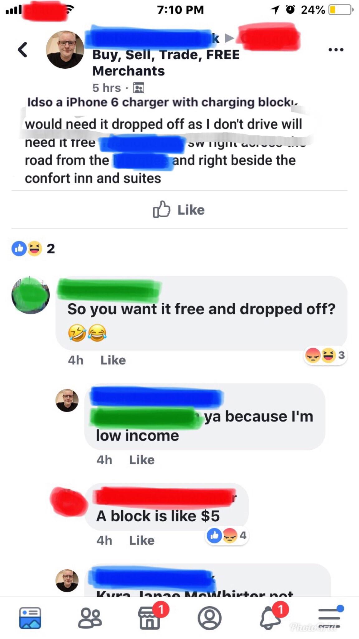 An iPhone charger is a dollar... : r/ChoosingBeggars