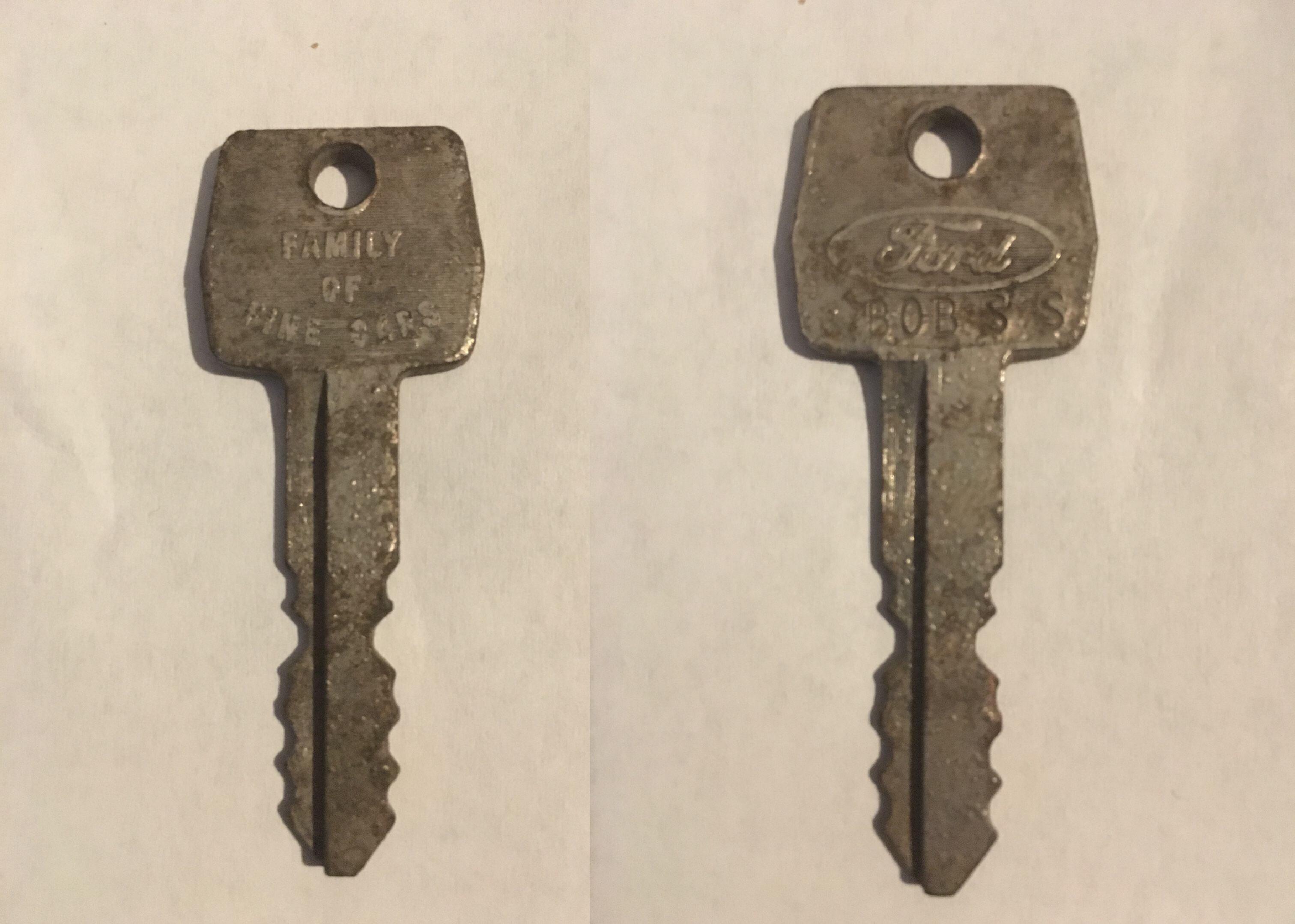 I found this old ford key in my yard, does anyone know what decade it