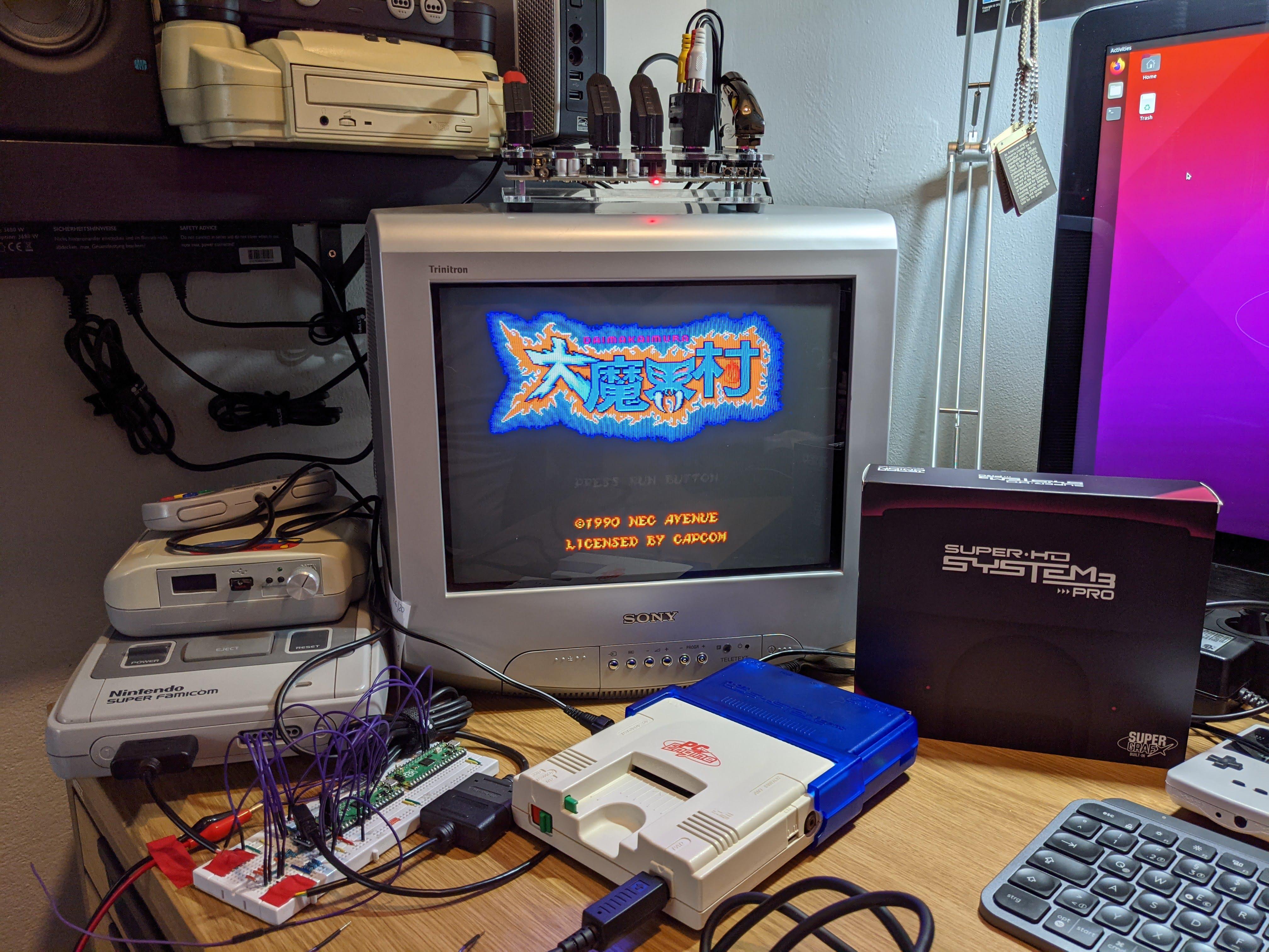 Playing SuperGrafx games on PC-Engine with the new Super HD System 3