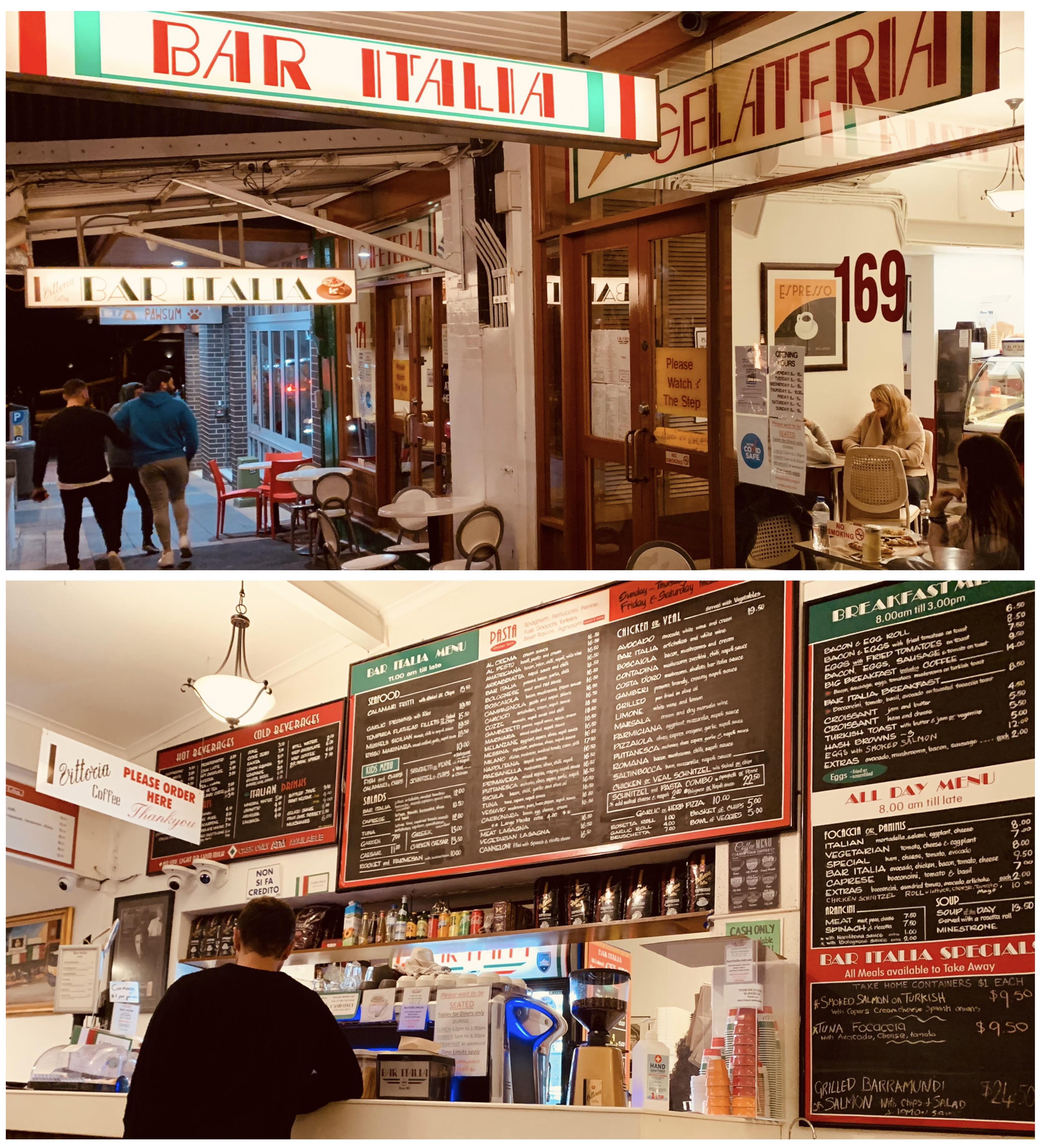 Bar Italia, Leichhardt. Cash only since 1952. r/sydney