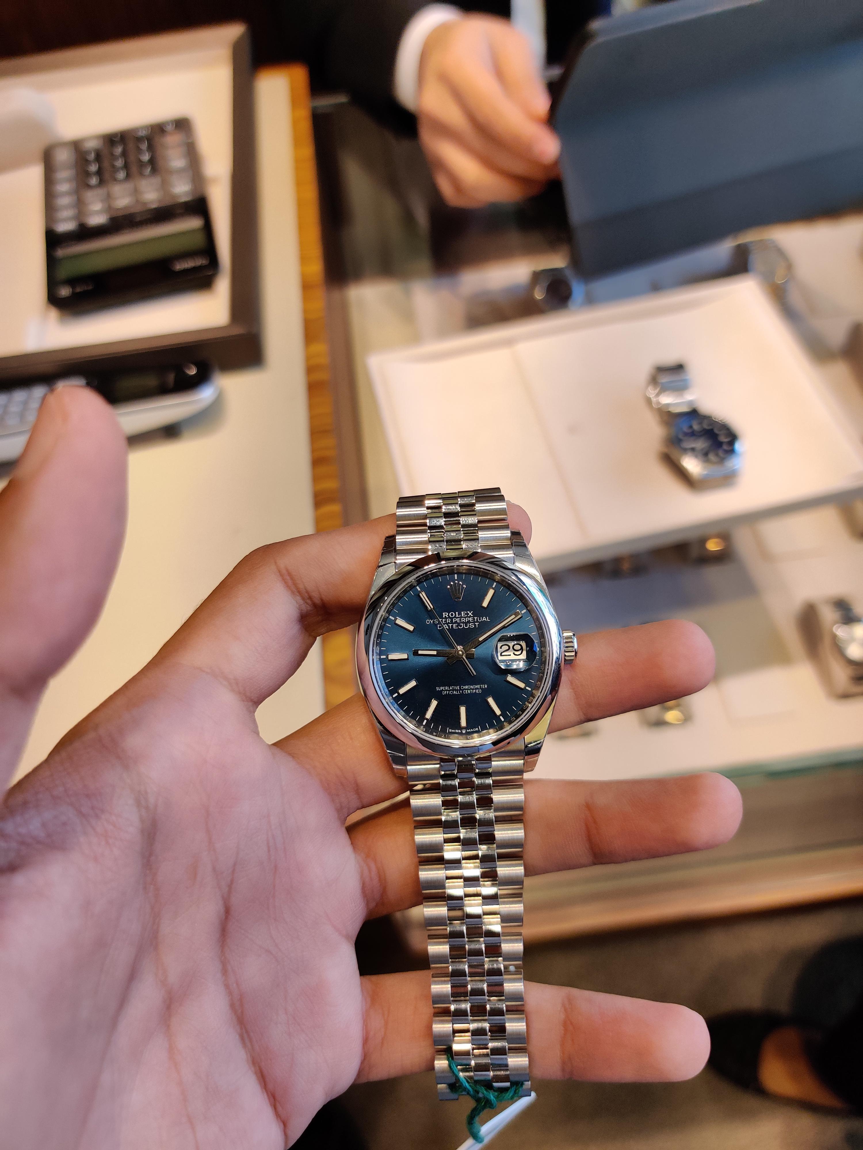 I just got my first Rolex Datejust 36 Ref. 126200 on a Jubilee