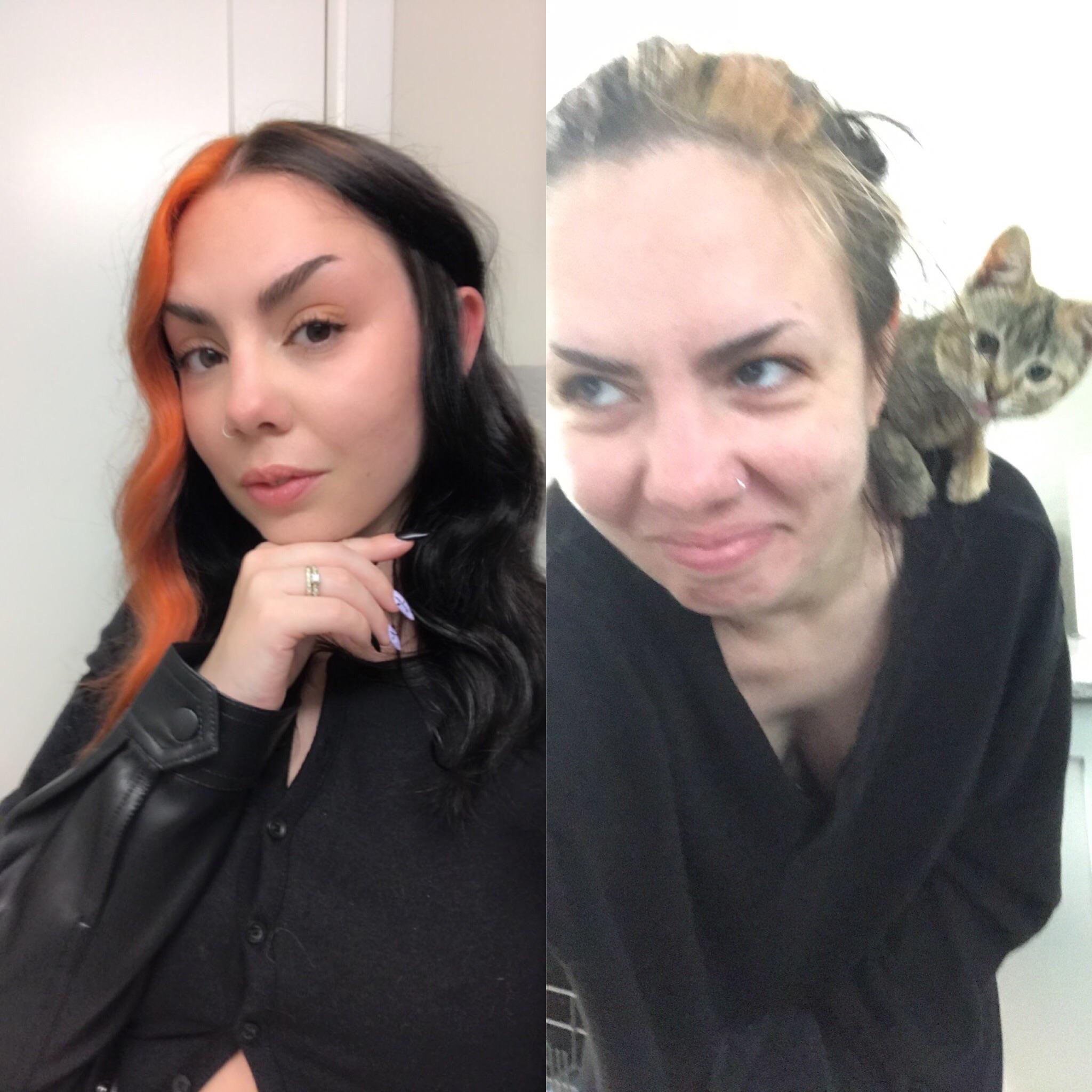 At least my cat loves me unconditionally lmao r/PrettyGirlsUglyFaces