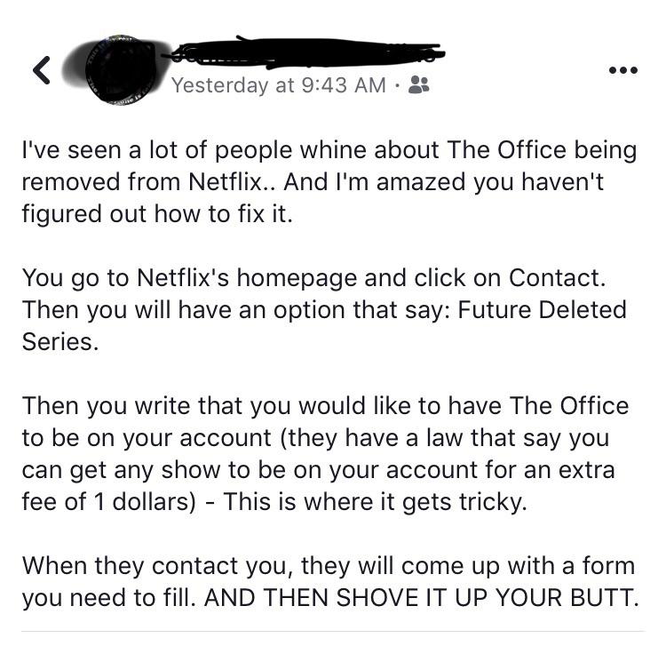 There’s something we can finally do about The Office being removed from