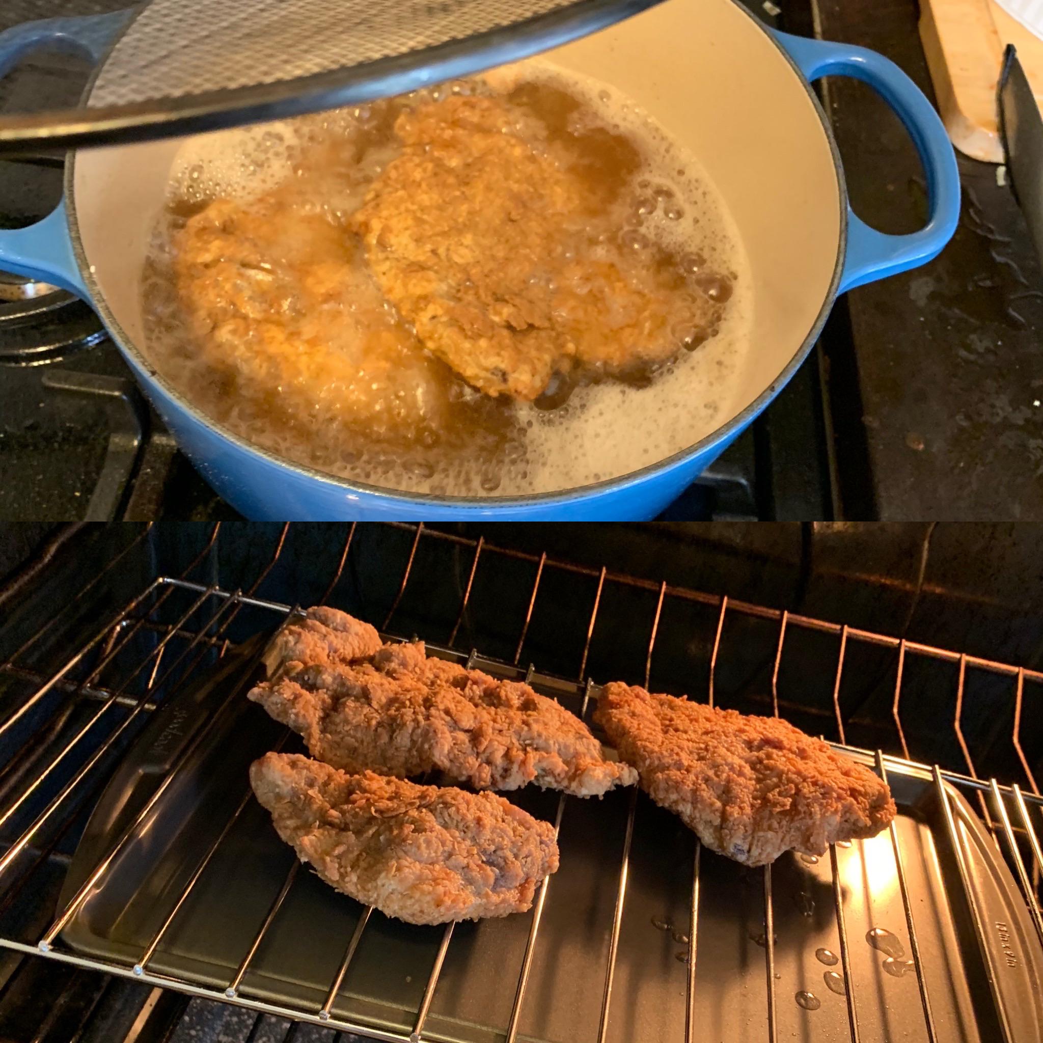 Chicken Fried Steak in Dutch oven r/LeCreuset