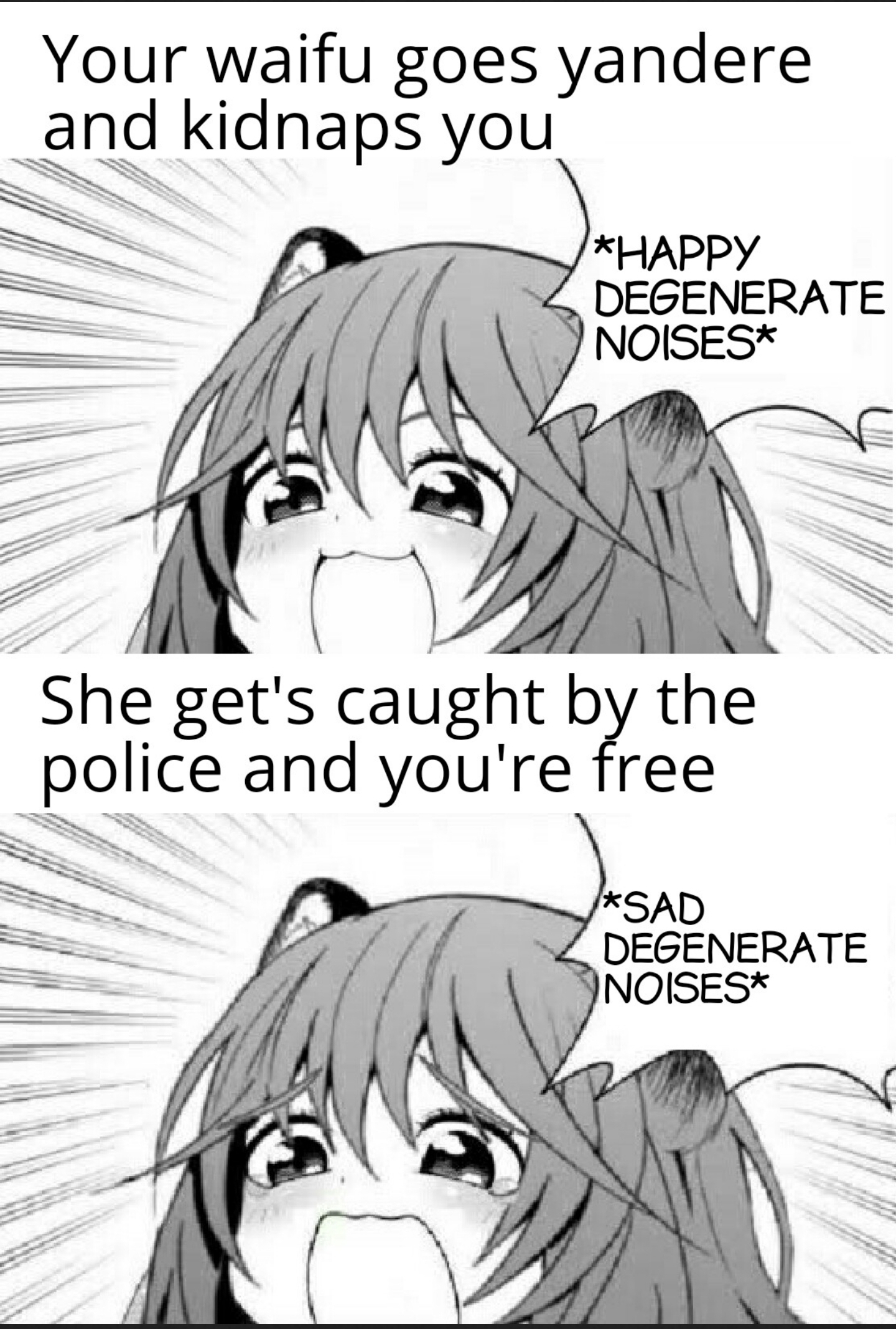 When your waifu goes yandere.. yandere