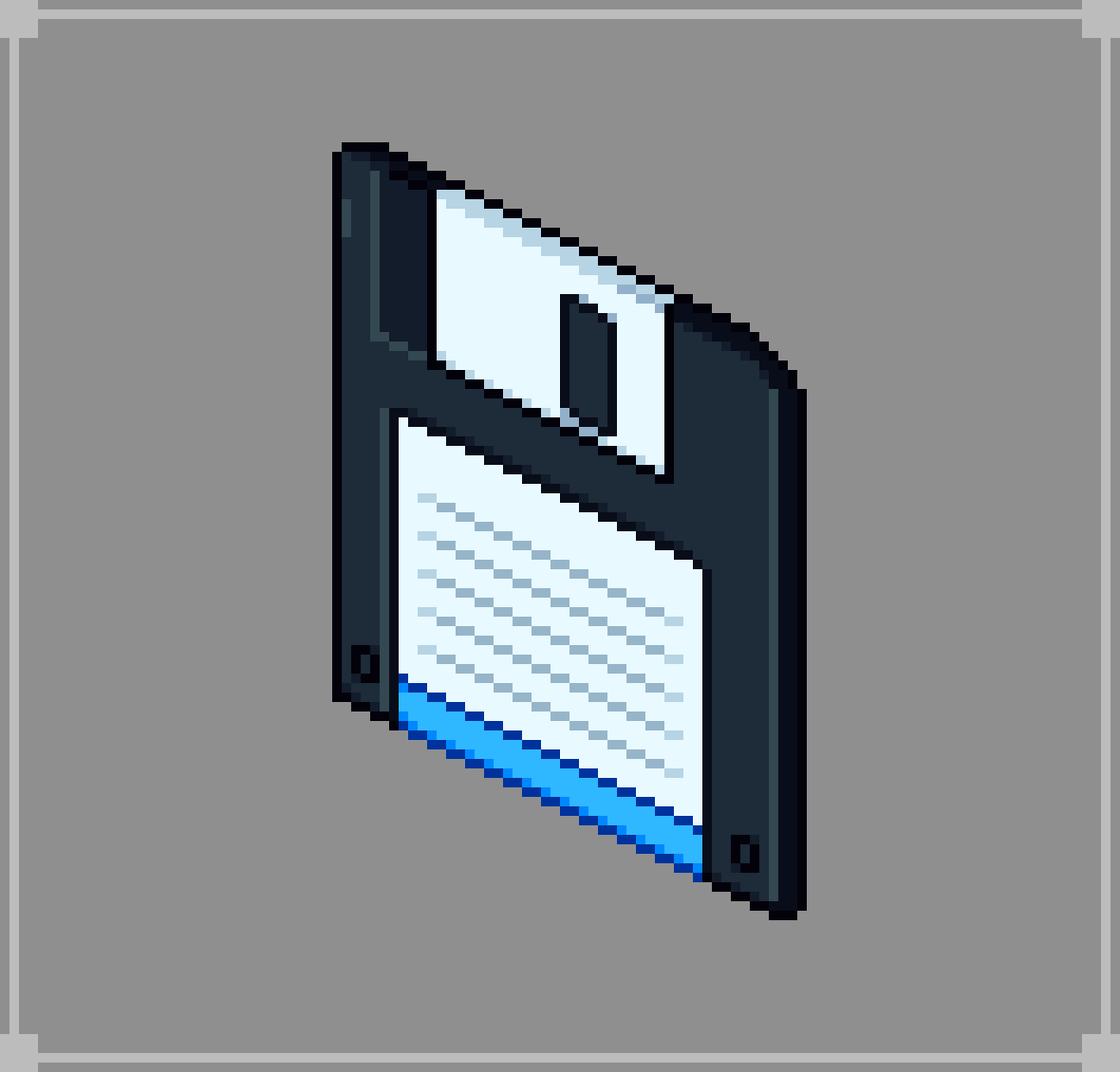 Isometric floppy disk r/PixelArt