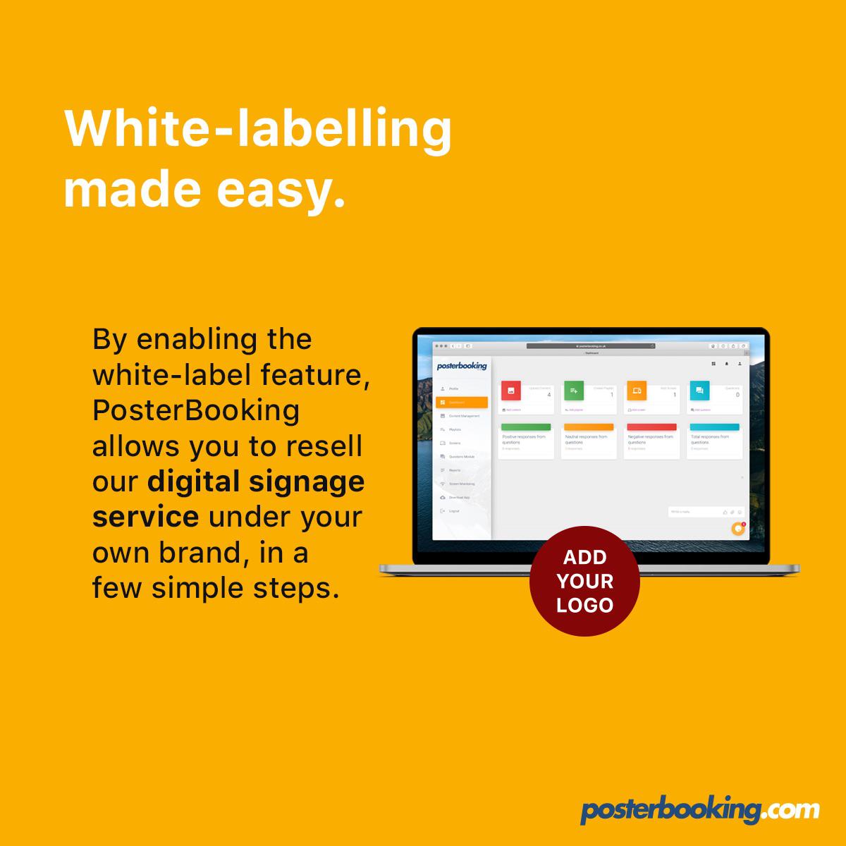 White label digital signage software resell digital signage using