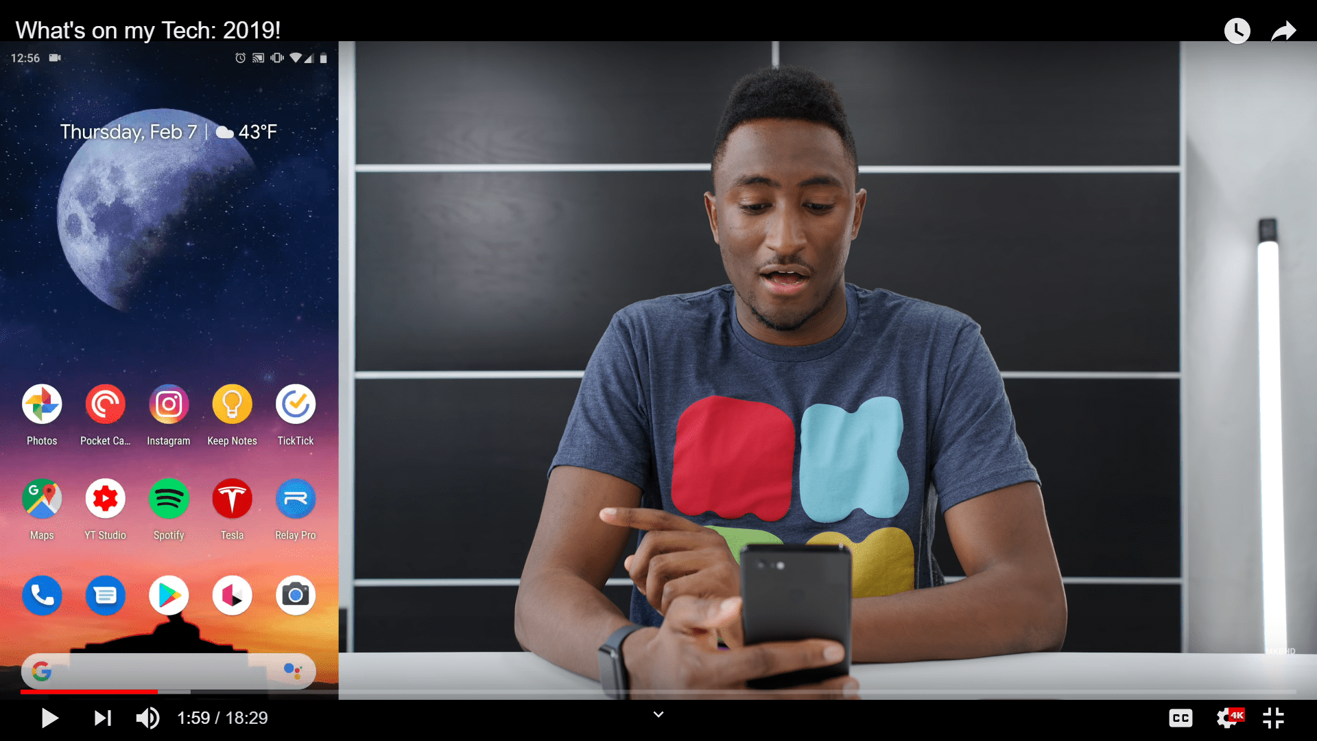 MKBHD uses Relay Pro for Reddit r/RelayForReddit
