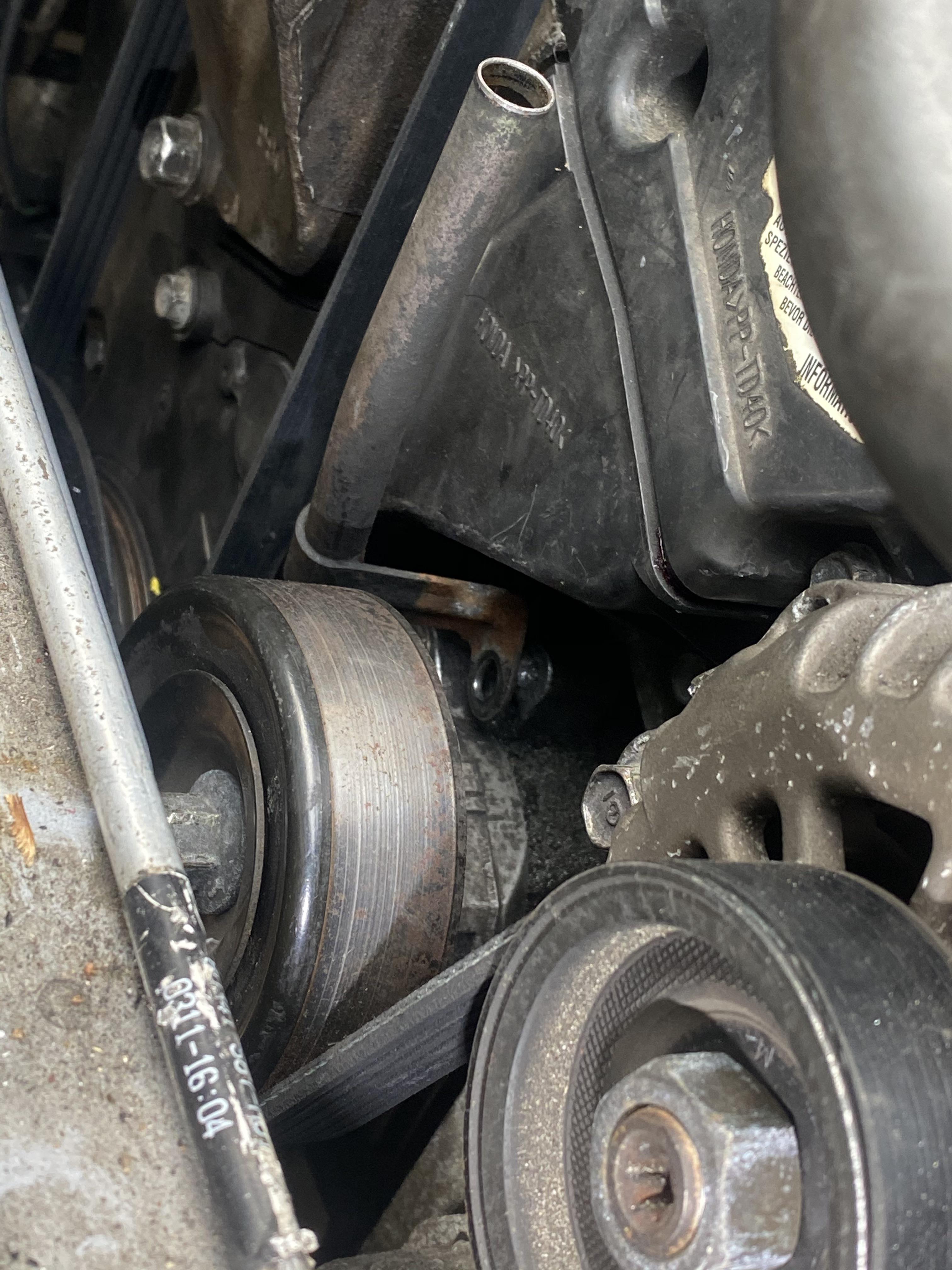 How to tighten the oil dipstick tube? Bolt is in awkward spot r
