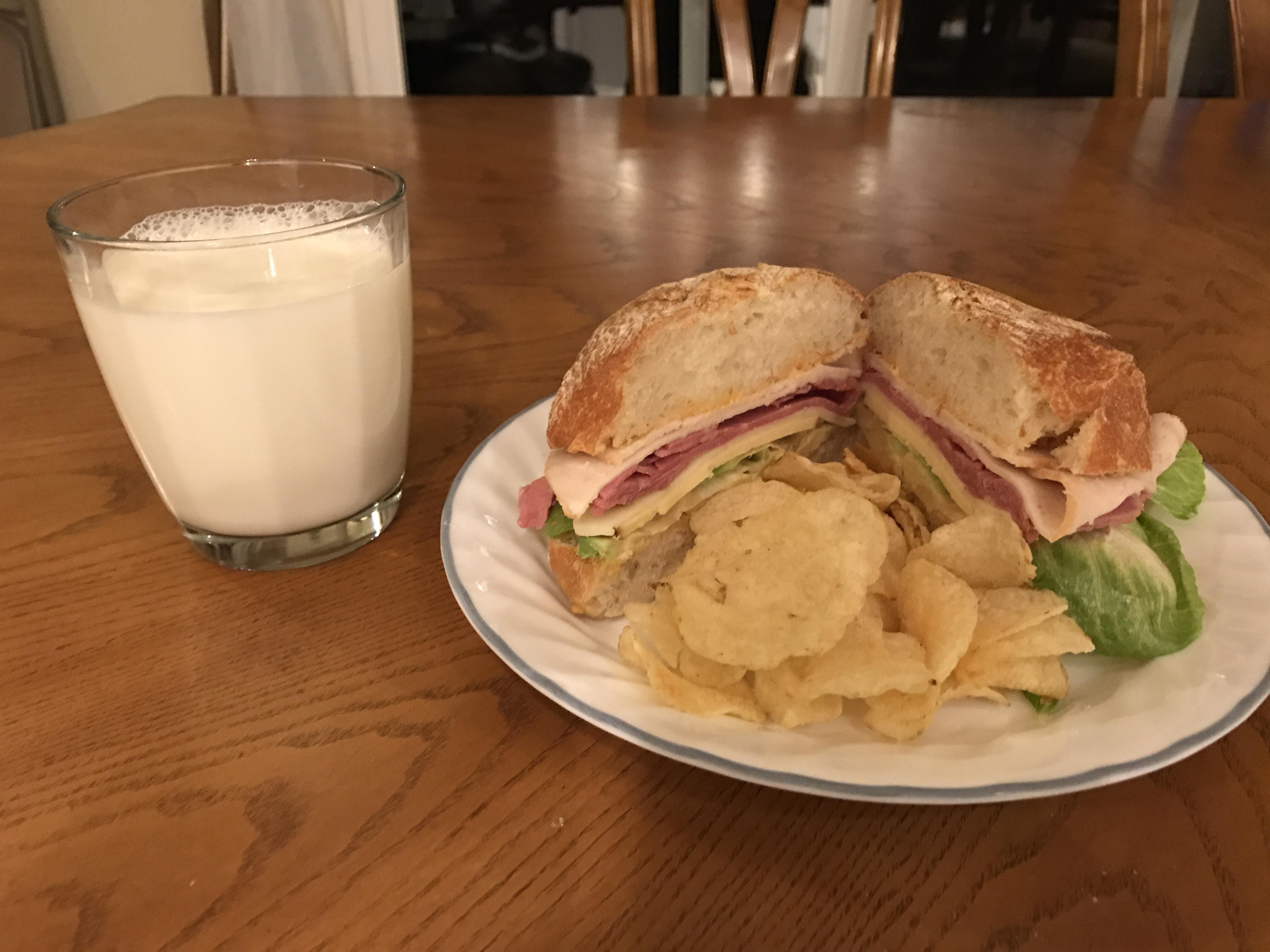 [Homemade] Turkey & Turkey Bacon sandwich with pepperjack cheese