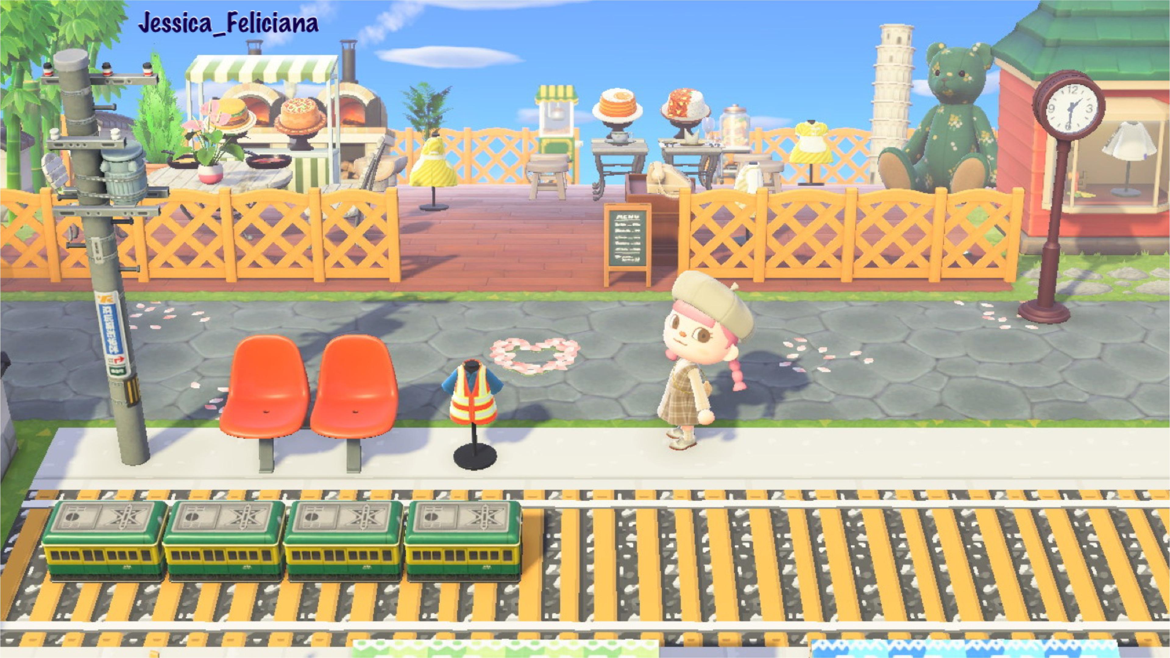 Made a little train station🚃 r/AnimalCrossing
