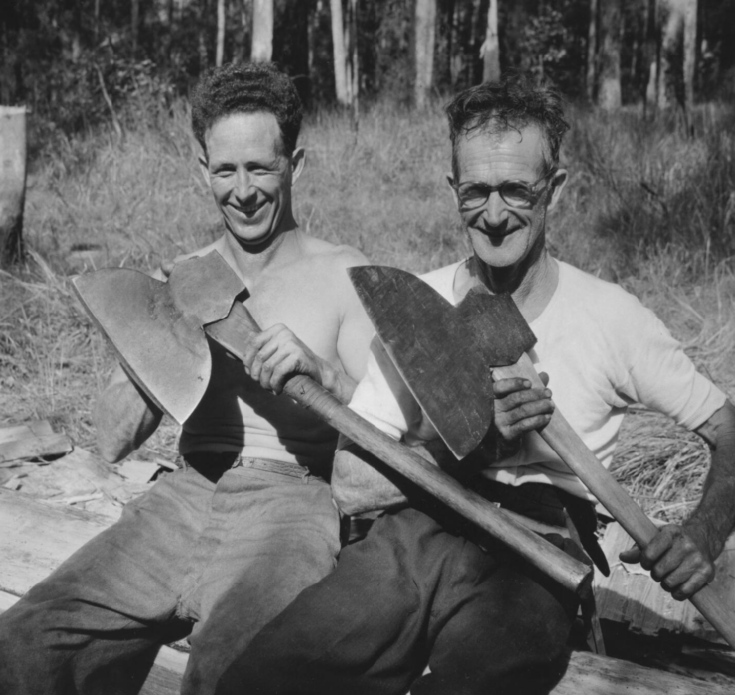 Broadaxemen, Telegraph Point, New South Wales, 1955 by Jeff Carter r/AustralianCulture