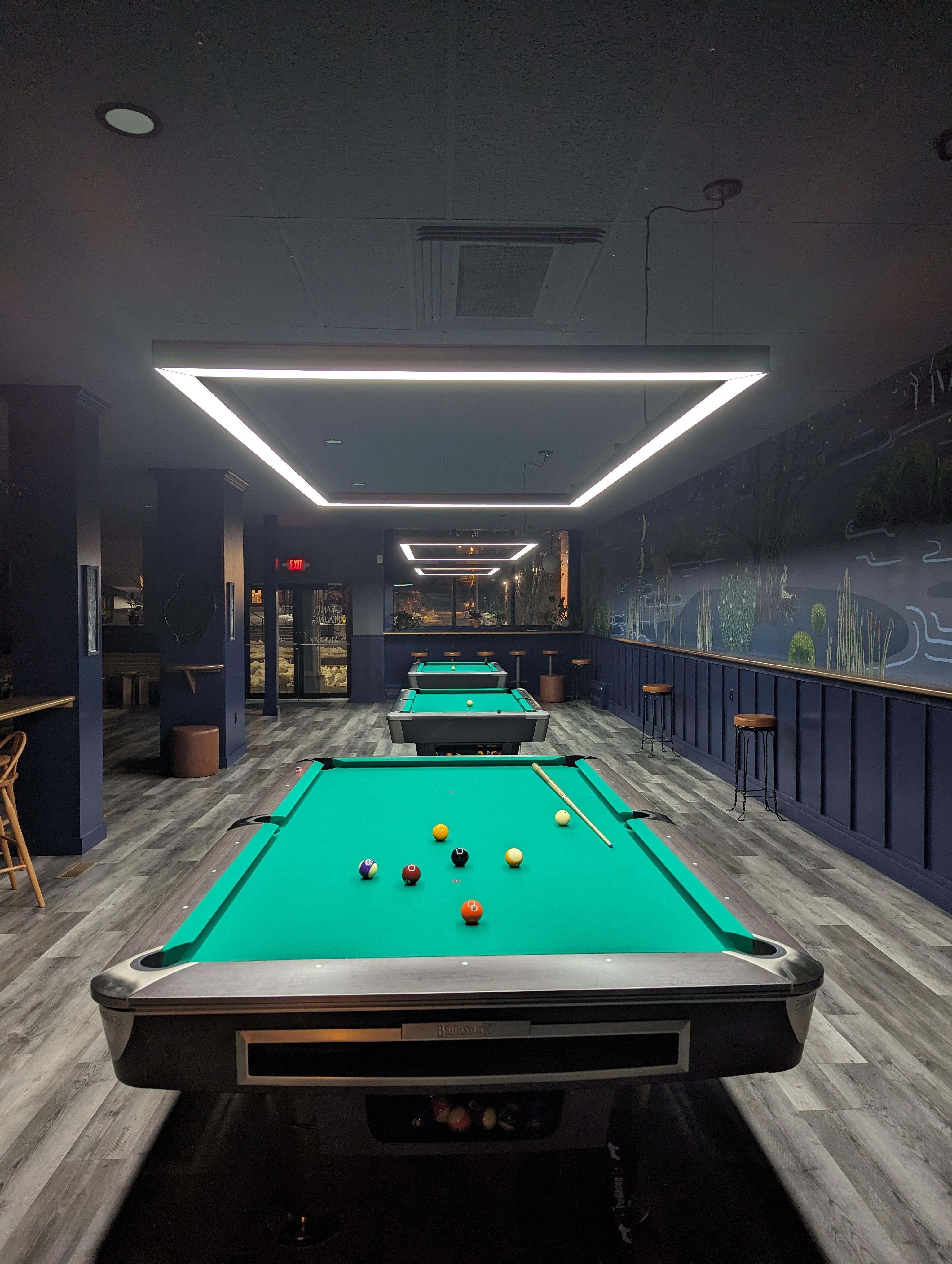 New Pool Hall (bar w/tables) open in Vermont r/billiards