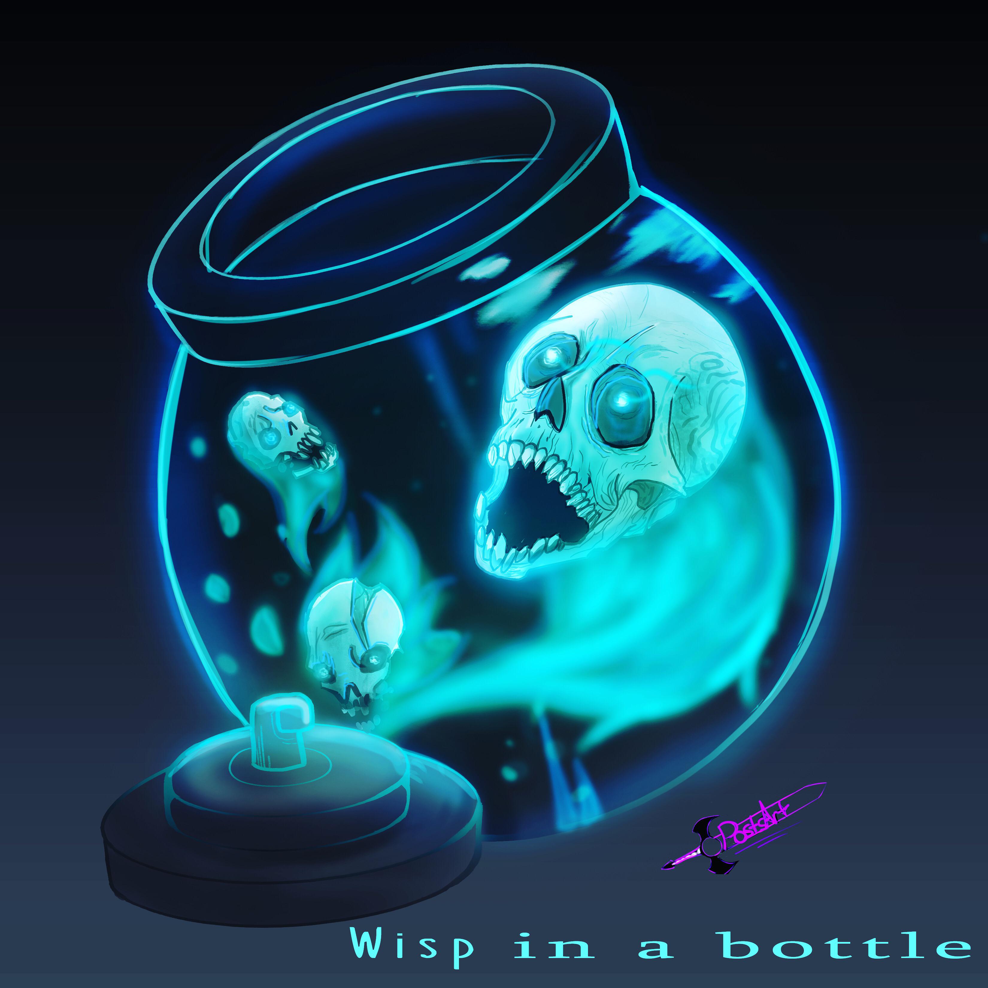 Wisp in a bottle fanart! Speedpaint https//youtu.be/Xc1XGoN546E r