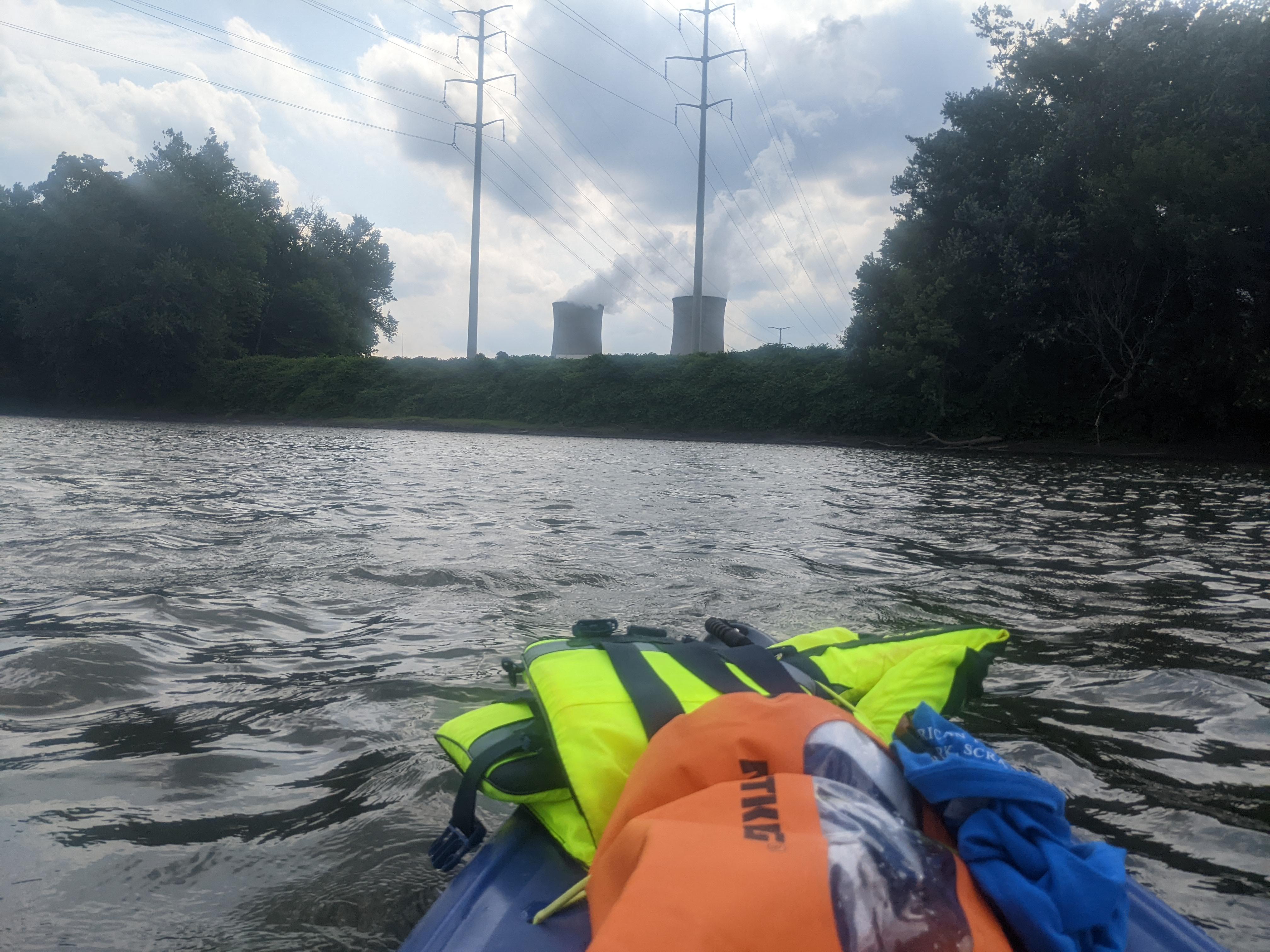 A view of the cooling towers at the Susquehanna Nuclear Power Plant