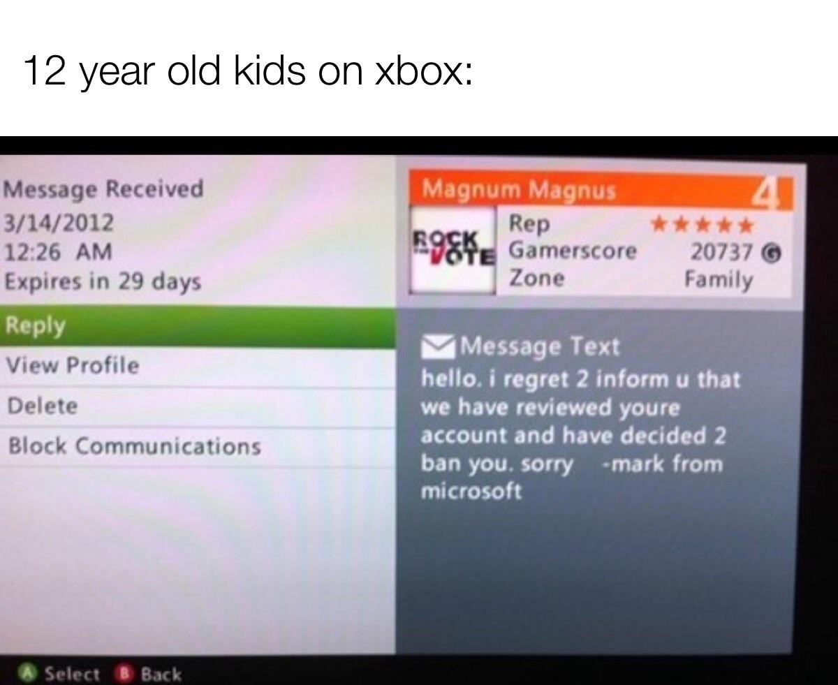 Sad to see they all grew up. Where did the xbox insults go ( r/memes