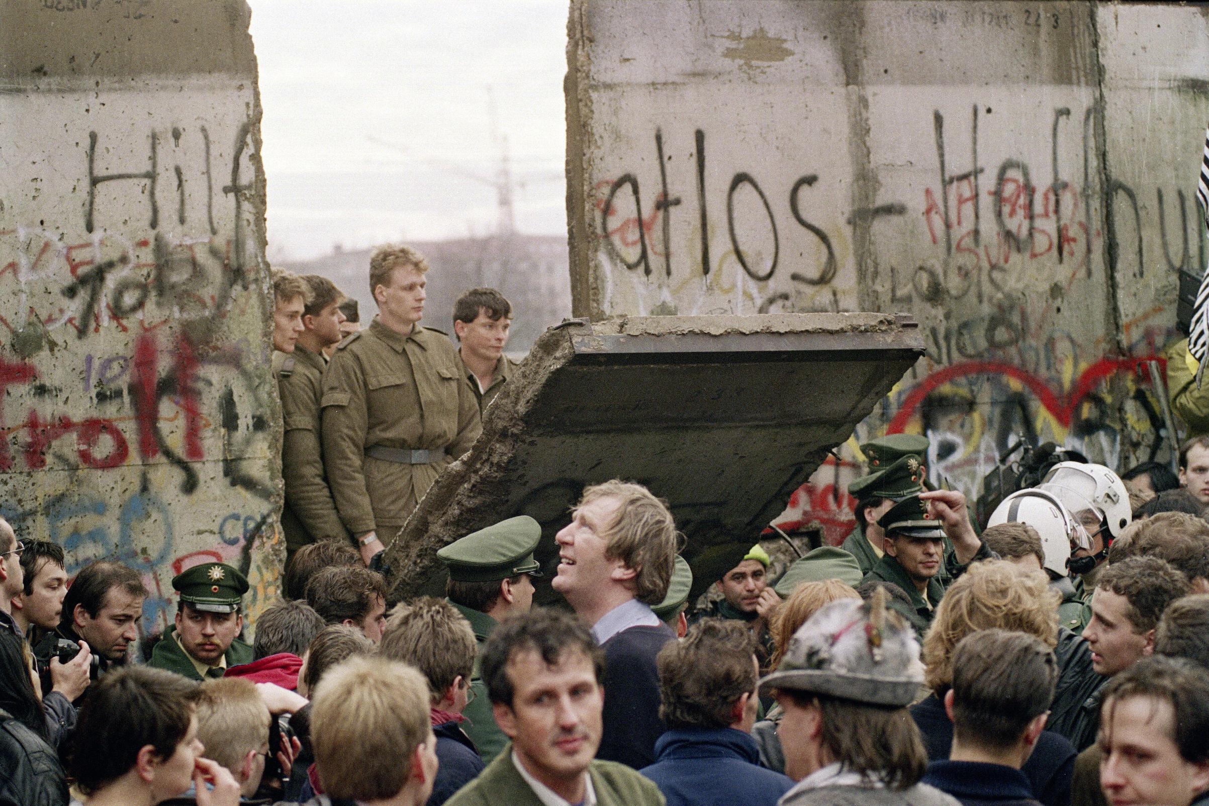 30 years ago the Berlin Wall, a symbol of the division of Europe was