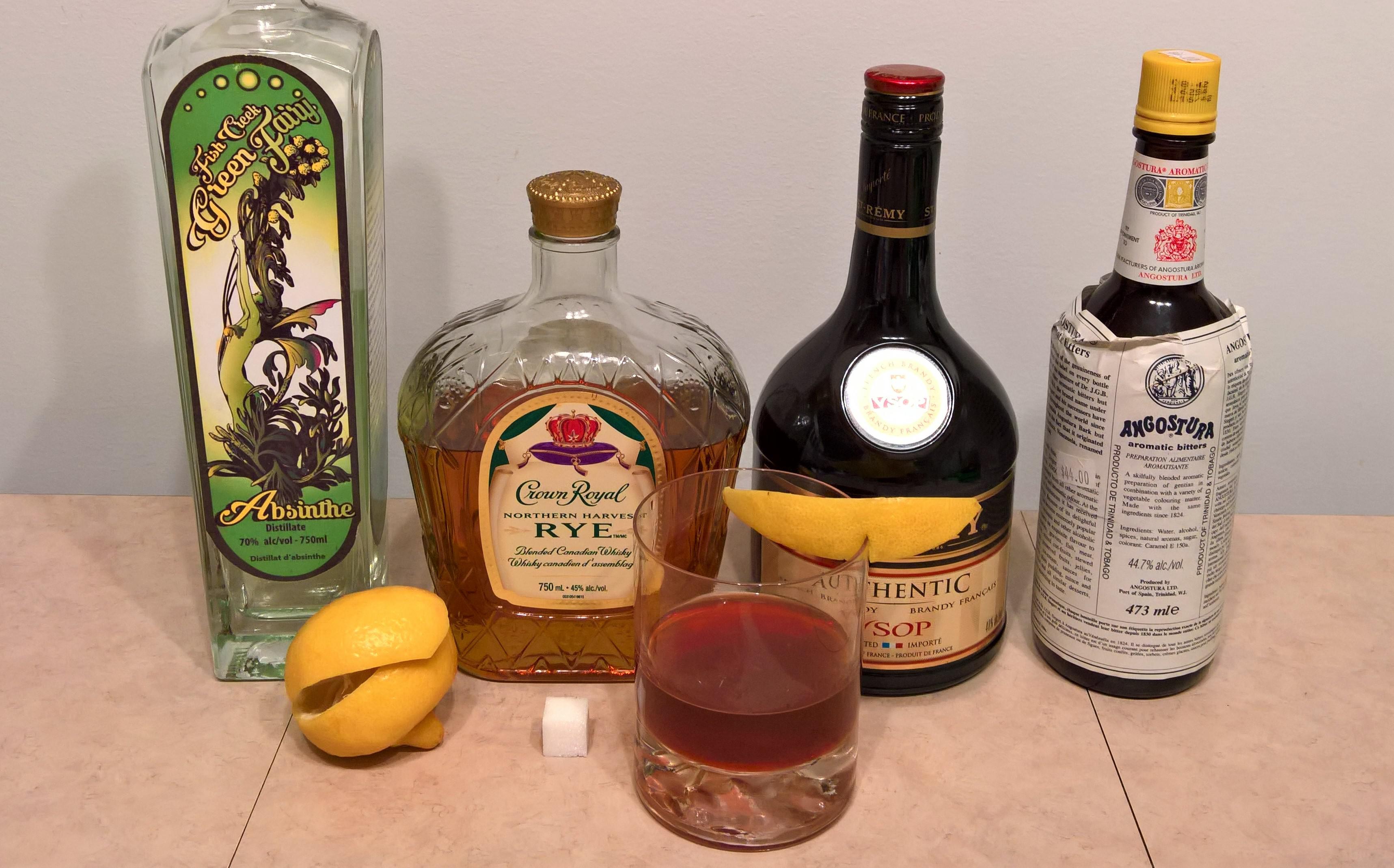 I put absinthe to use and tried a classic Sazerac cocktail (w/ brandy instead of cognac) r