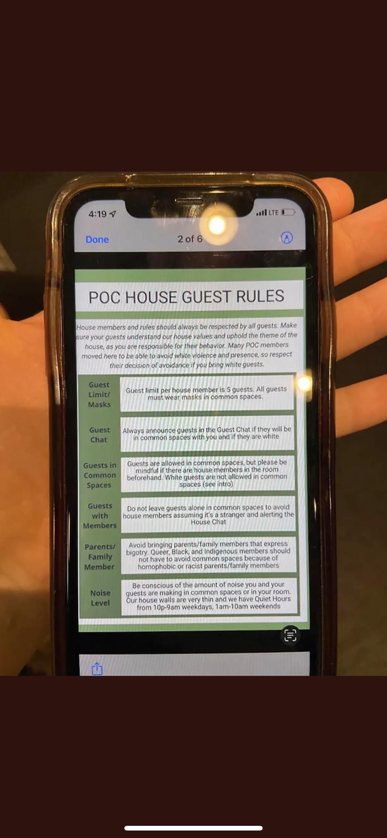 UC Berkeley offcampus housing bans white guests from common areas to