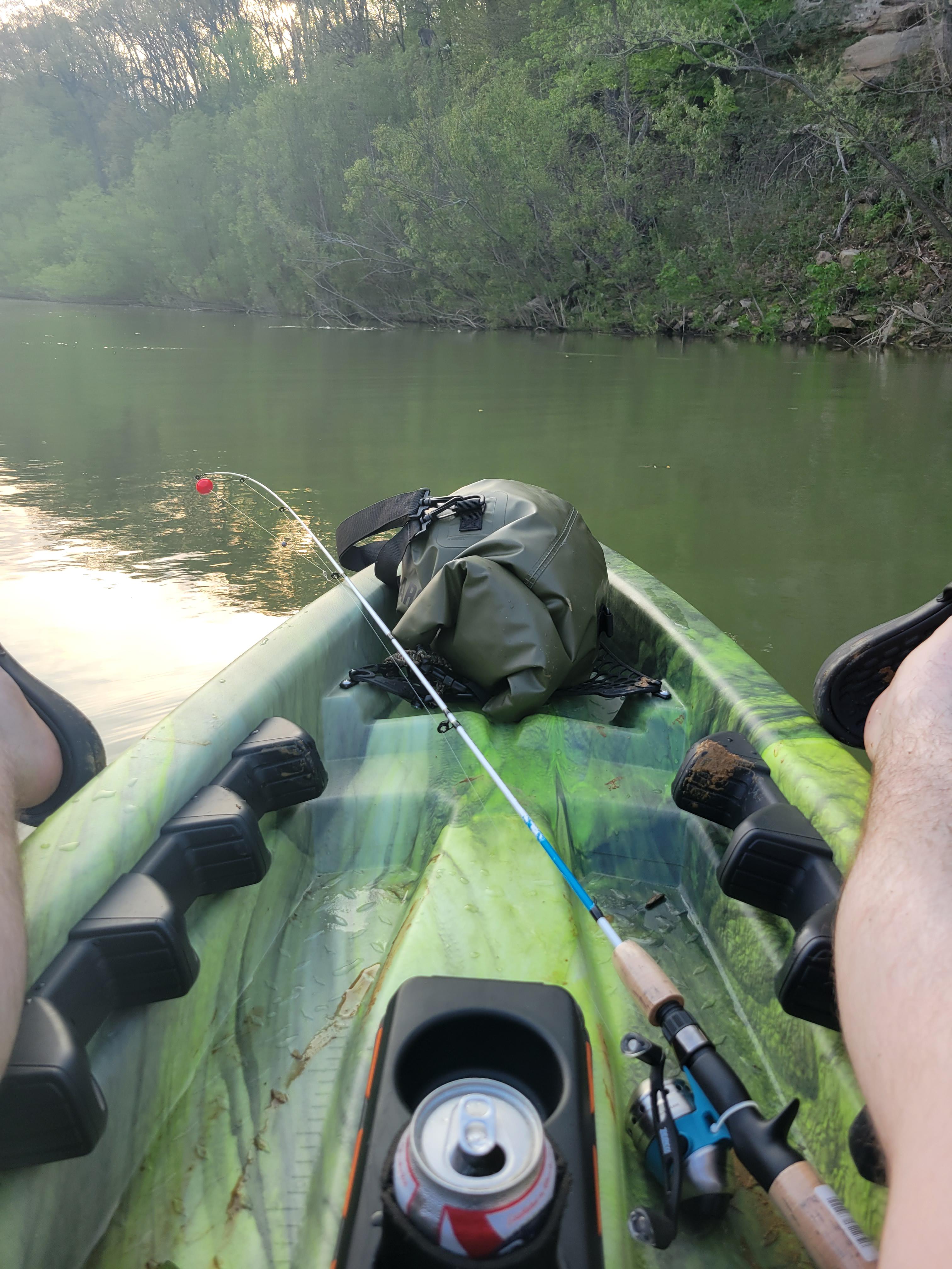 first time kayaking in several years. Cecil M. harden lake Indiana
