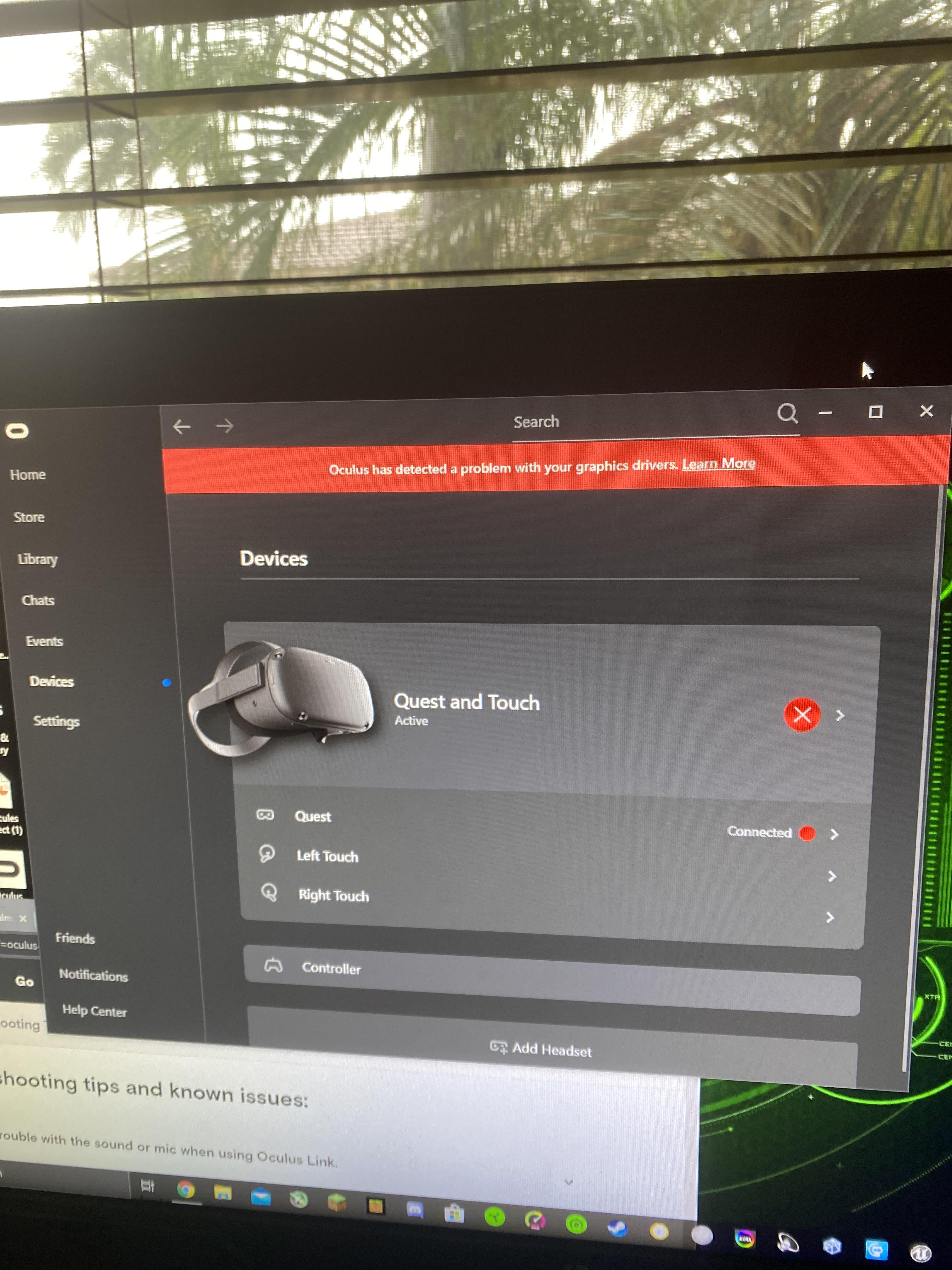 I plugged my quest into oculus link and got this notification. r