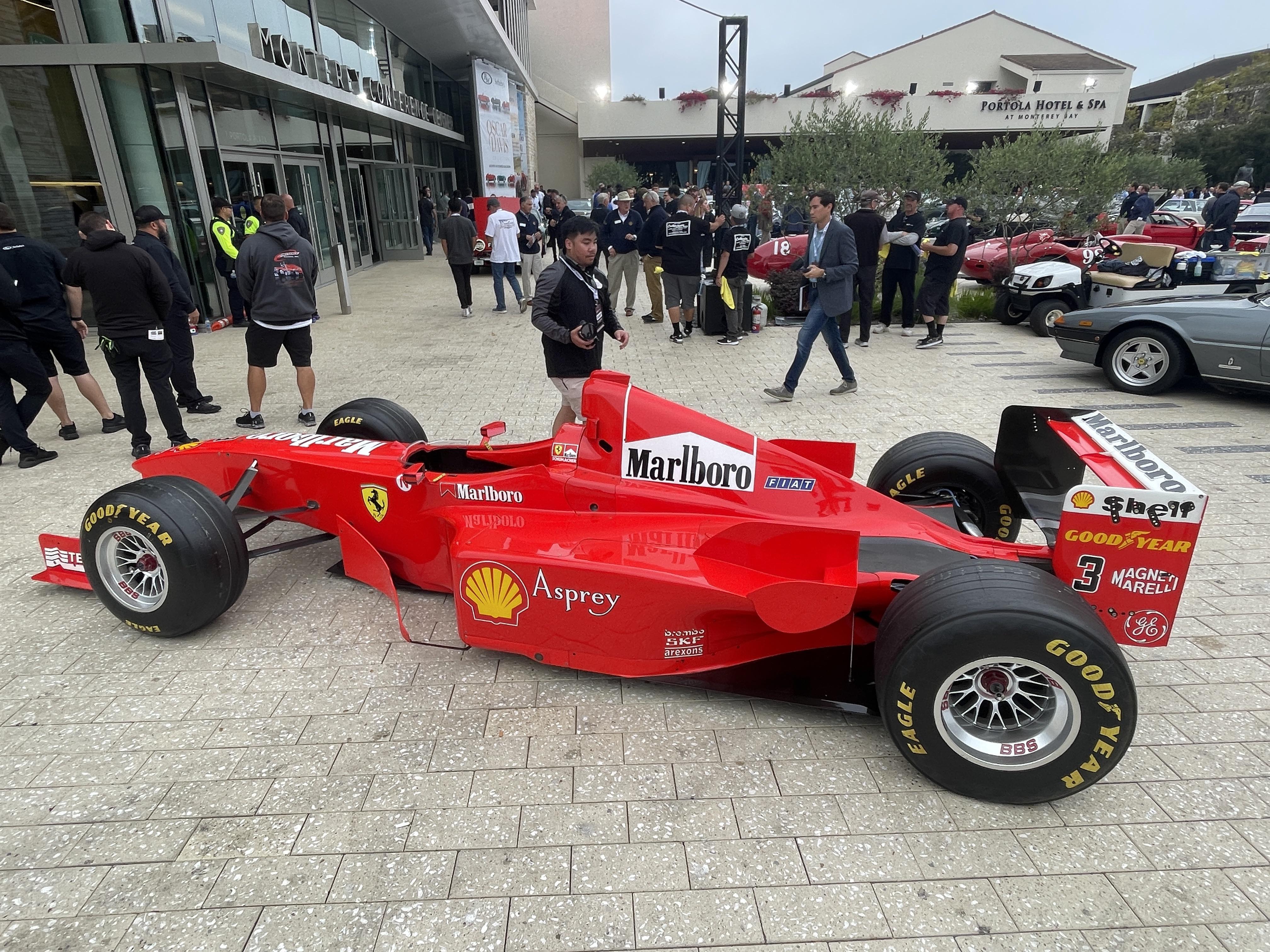 Michael Schumacher’s F300 In Monterey California today r/formula1