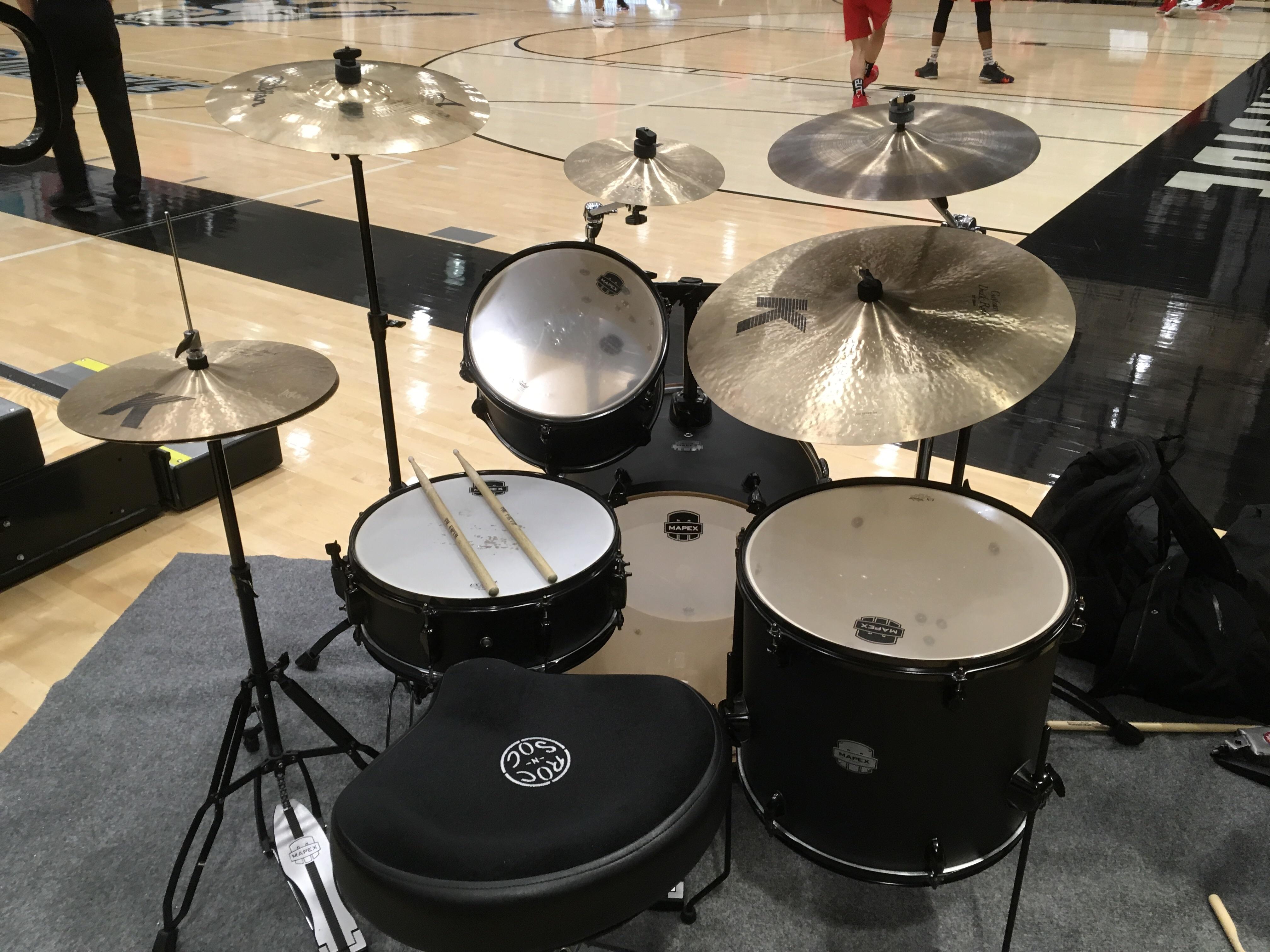 Basketball Band Setup Last Night! r/drums
