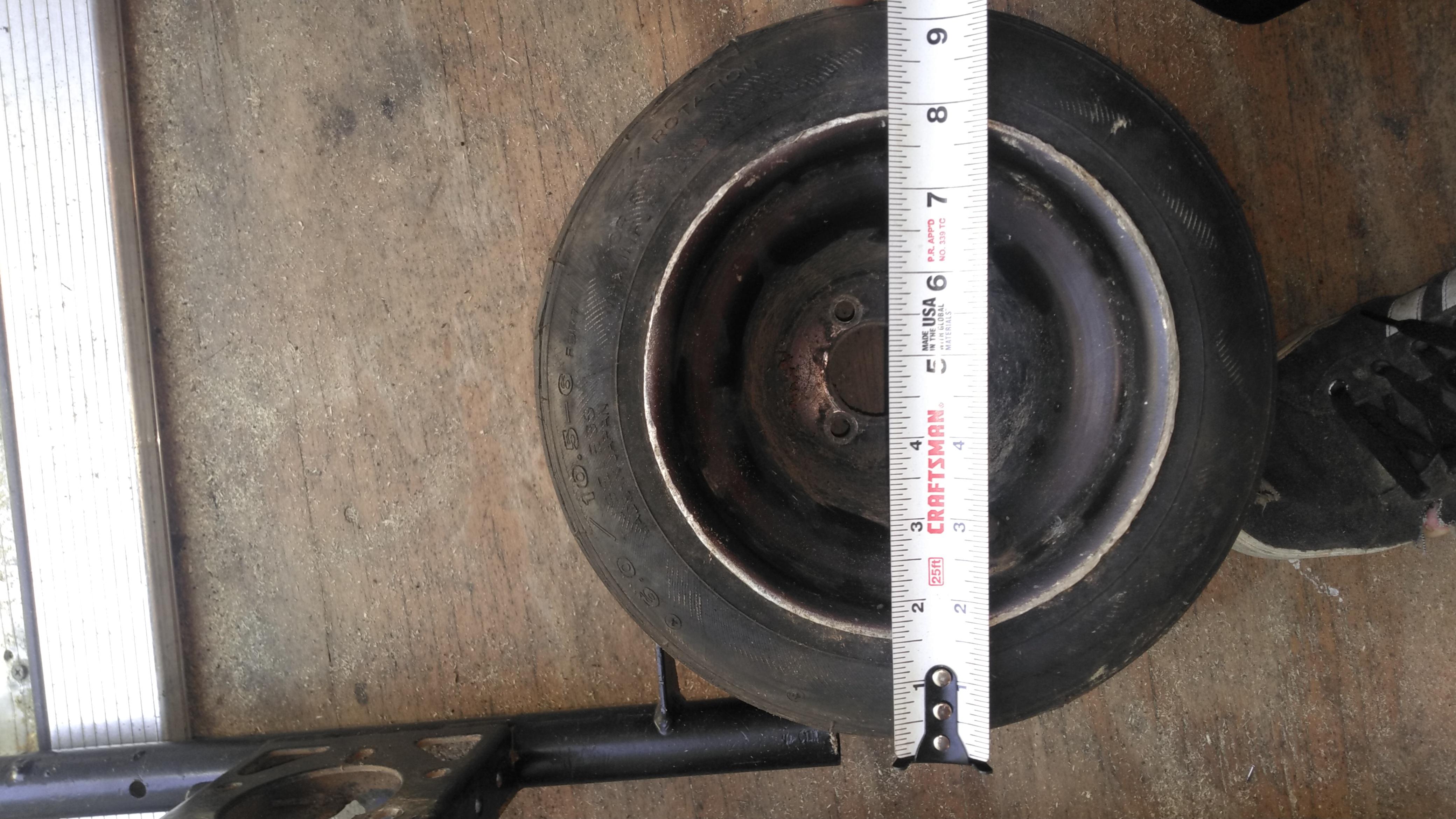 I'm confused on tire size. Rim is 8" wide. Tire says 6.0/10.5 6. Is