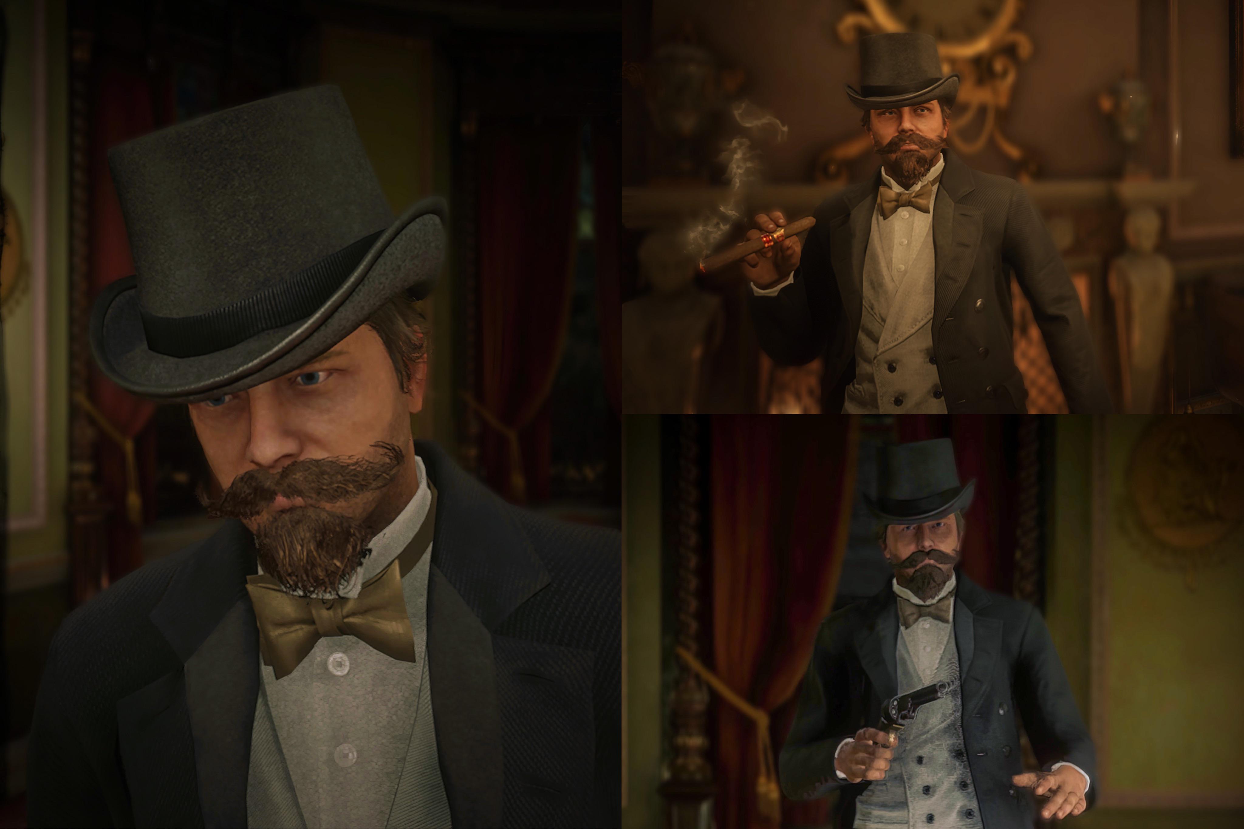 The Saint Denis bank is a great place for taking photos. r/reddeadfashion