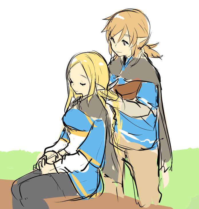 Link is the one who cut Zelda’s hair. r/NintendoWaifus