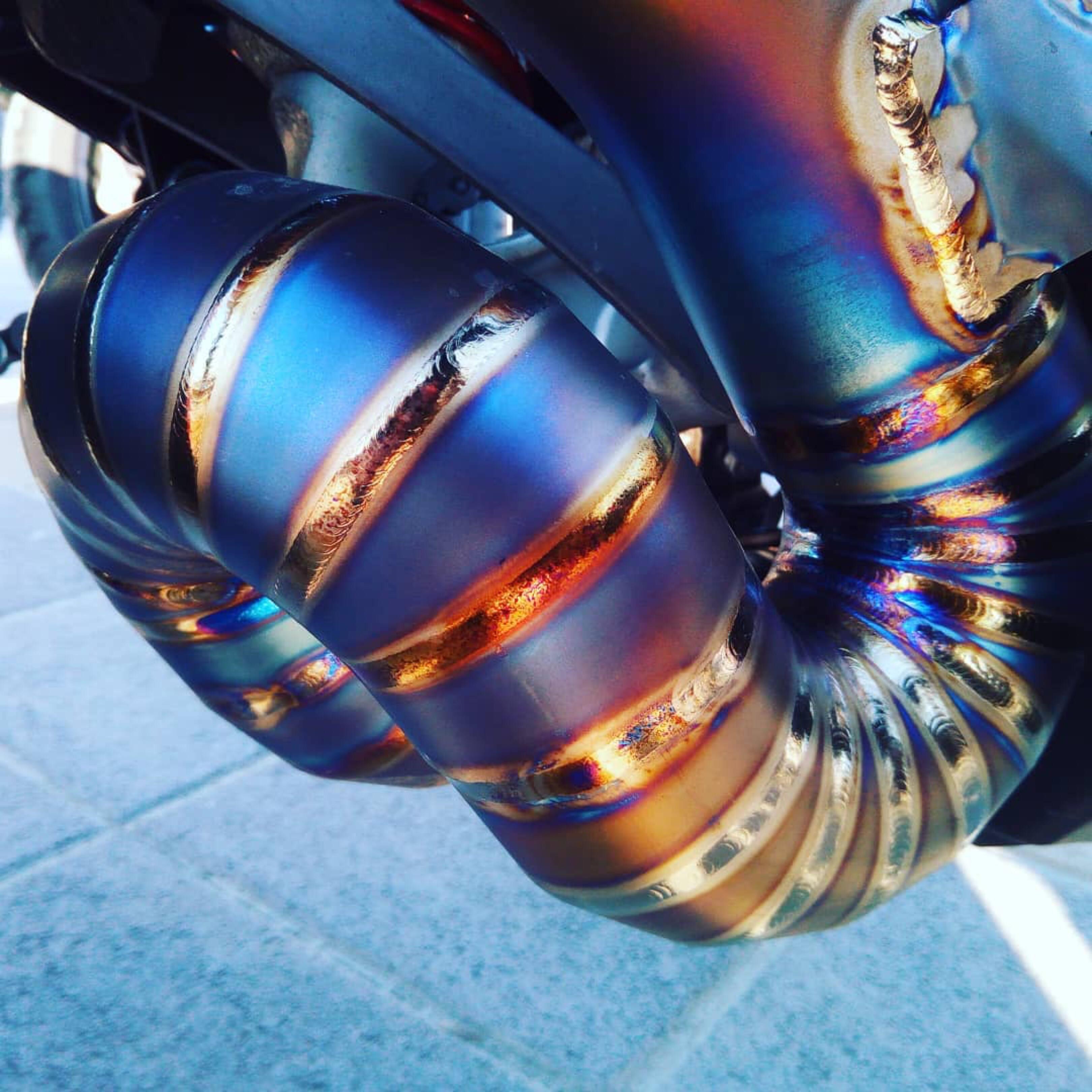 This titanium segment welded link pipe by SCProject is absolutely