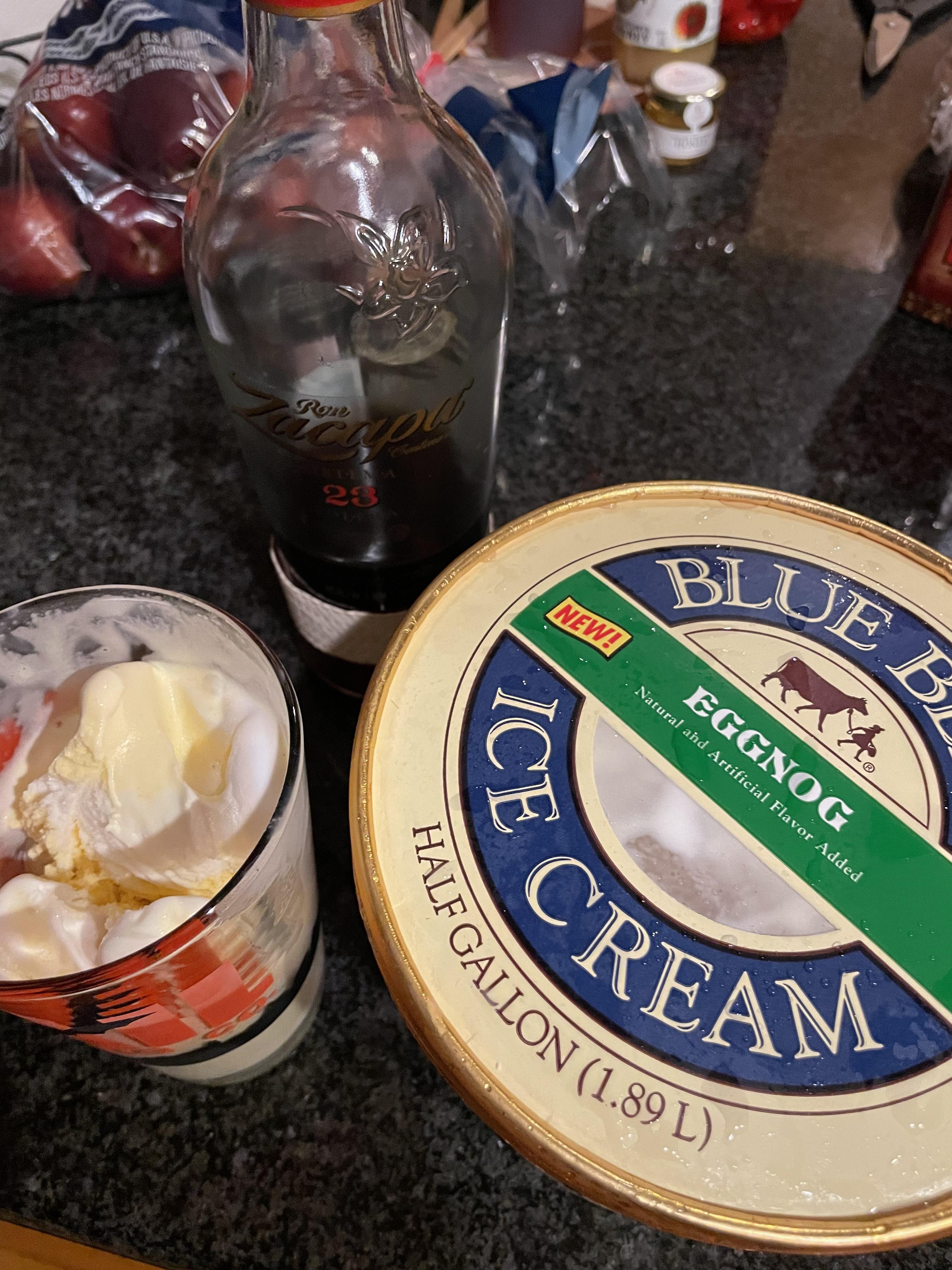 Blue Bell Eggnog Ice cream! Damn! Just add rum r/austinfood