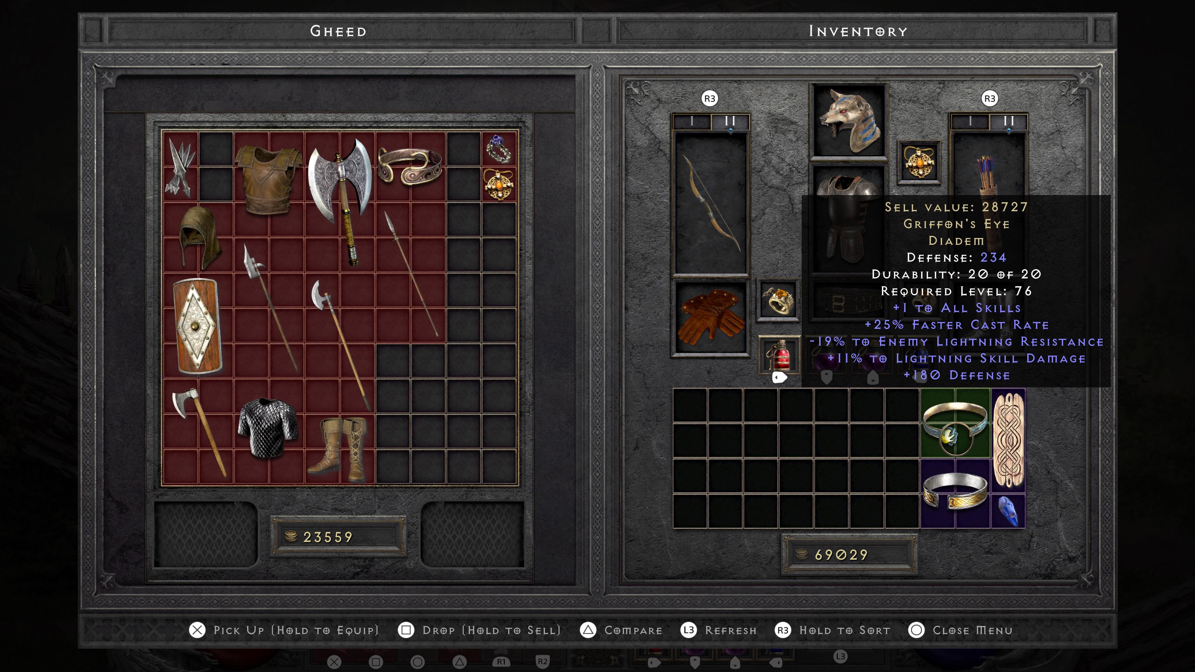 After millions of gold spent gambling Gheed finally played nice. r/Diablo_2_Resurrected