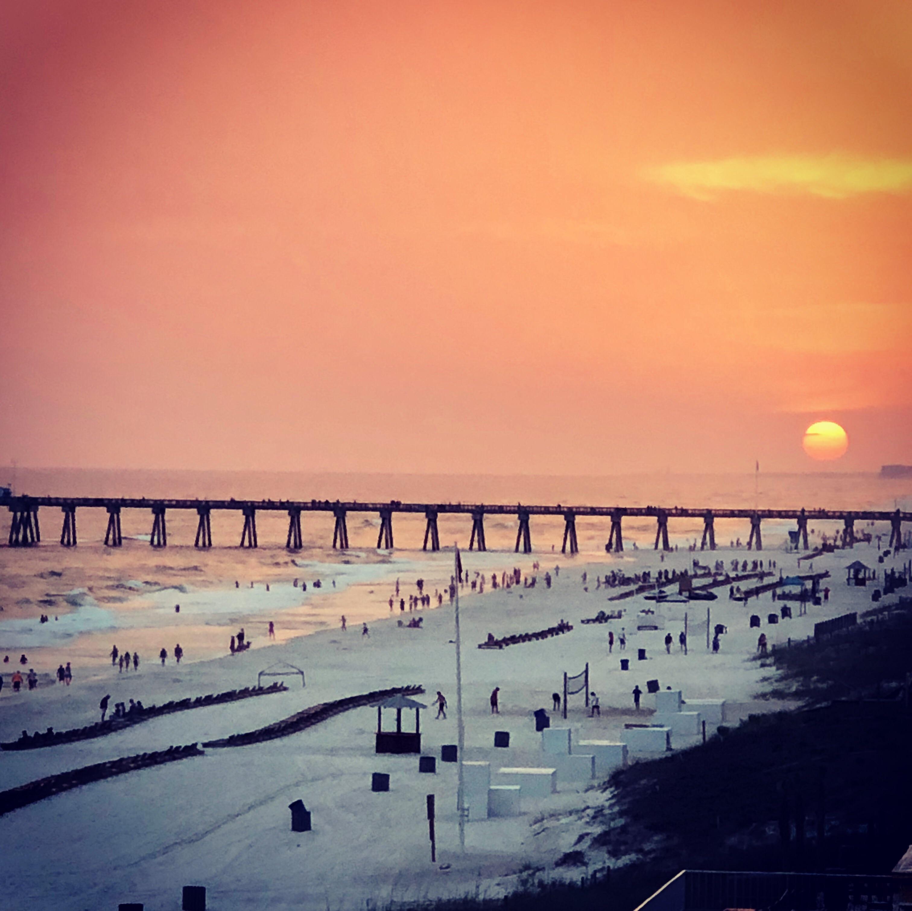 Panama City Beach at sunset r/pics
