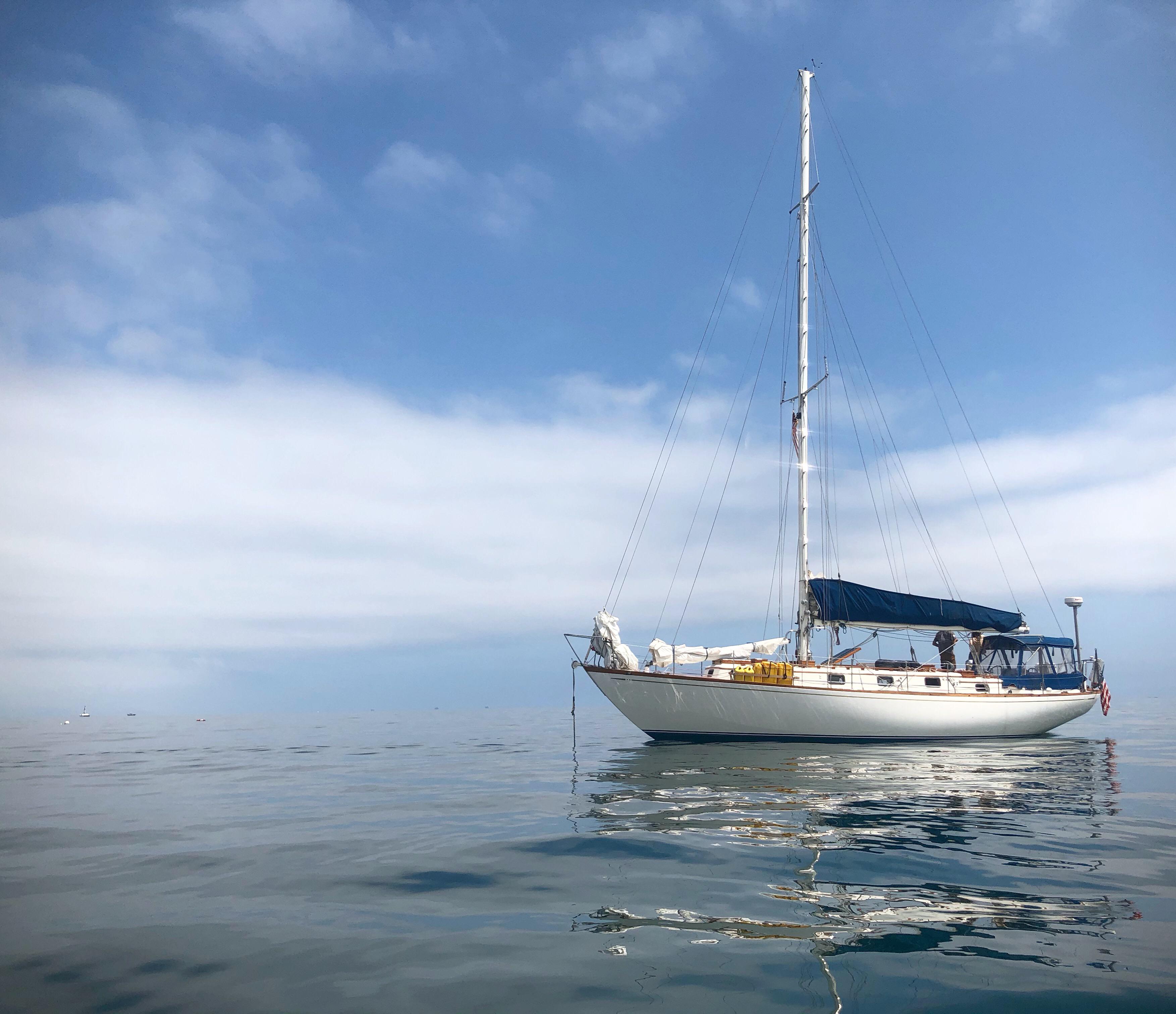 48 hours of nonstop motor sailing south and we arrived in Southern