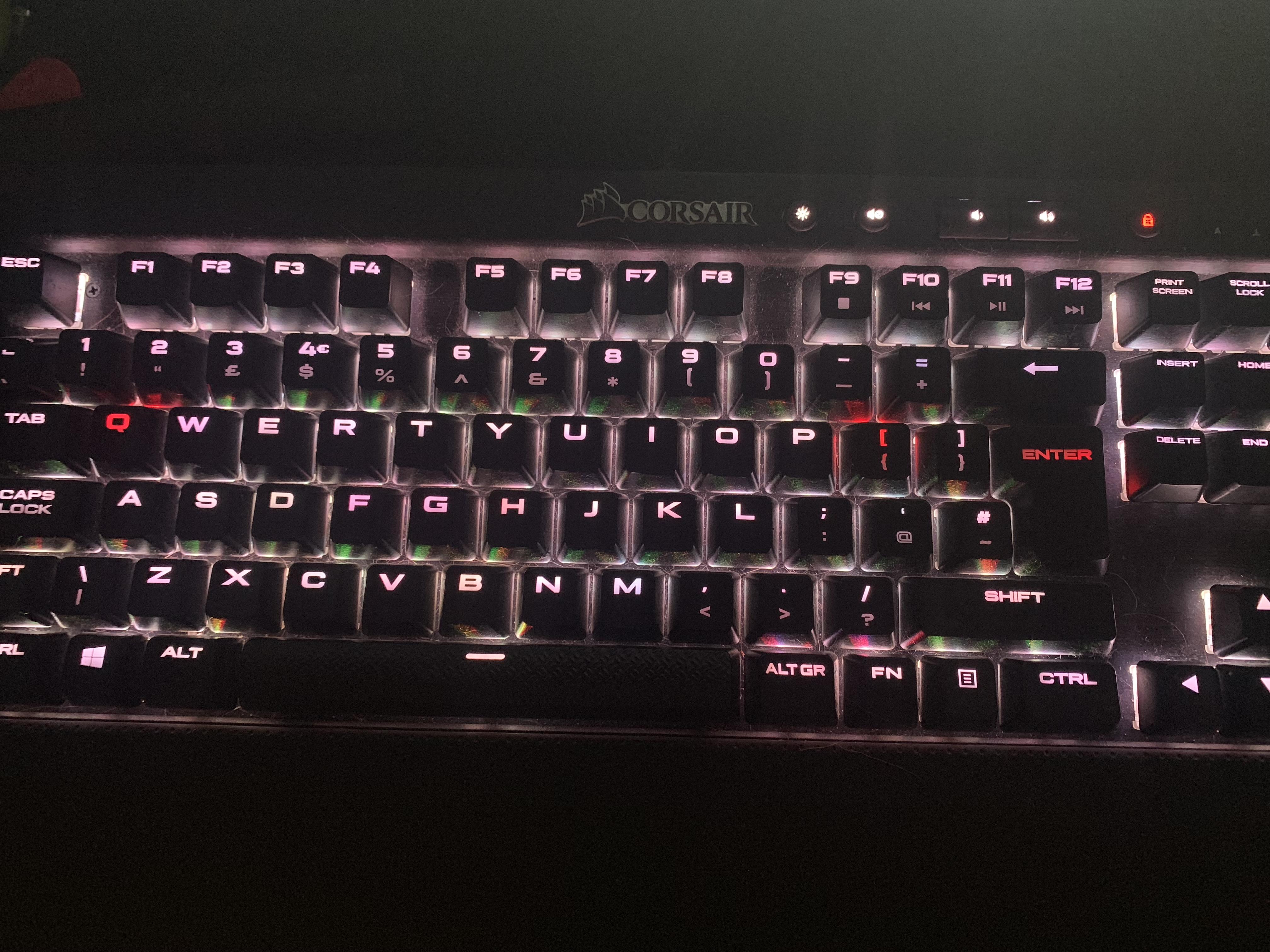 Keyboard LEDs randomly turned to red after driver/icue/bios update (I